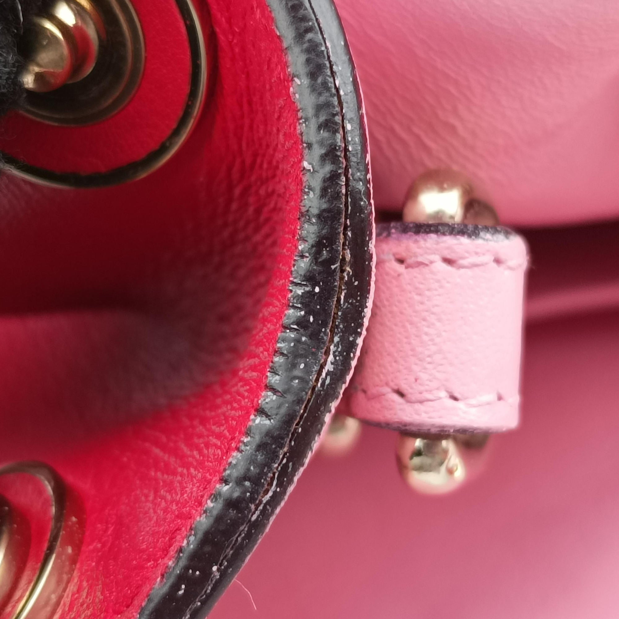 Vintage Christian Dior Diorissimo Red Leather  shoulderbag | stylenewstar