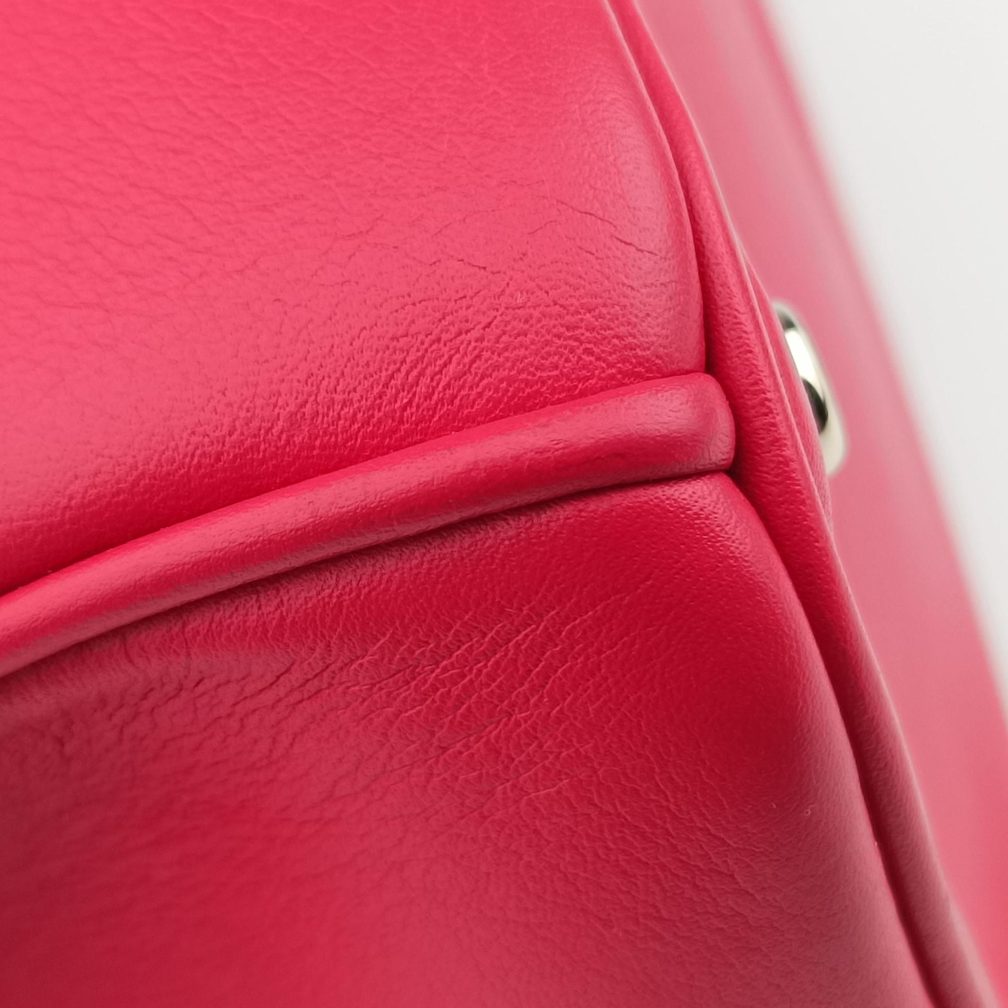 Vintage Christian Dior Diorissimo Red Leather  shoulderbag | stylenewstar