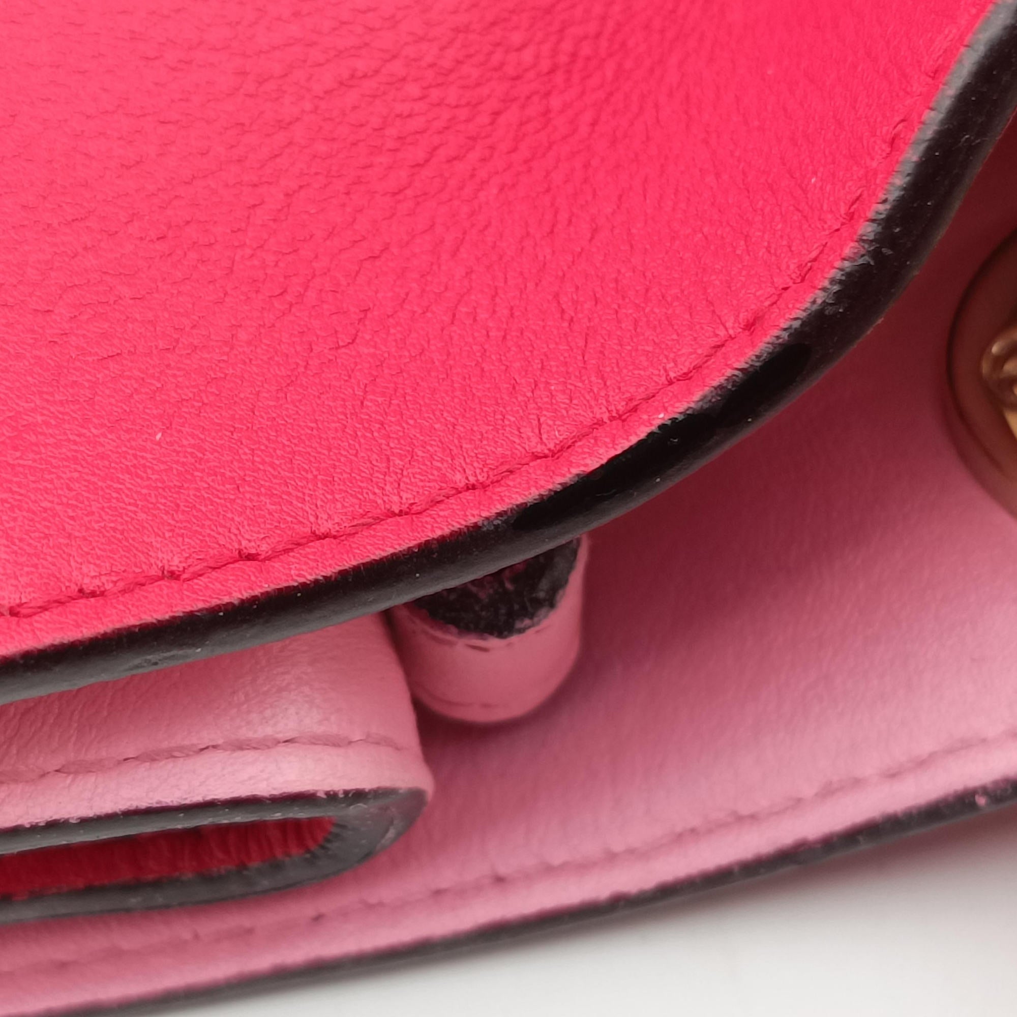 Vintage Christian Dior Diorissimo Red Leather  shoulderbag | stylenewstar