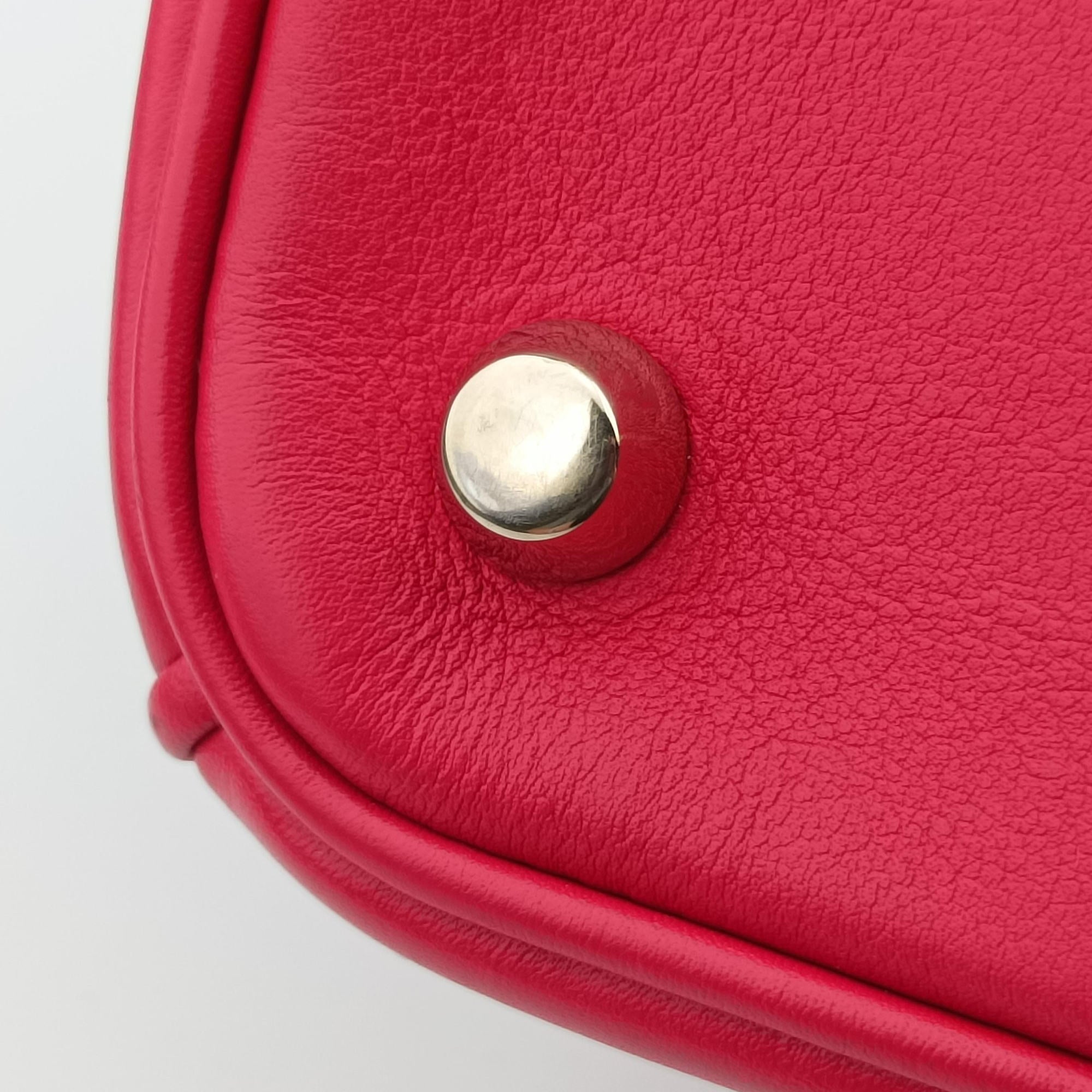 Vintage Christian Dior Diorissimo Red Leather  shoulderbag | stylenewstar