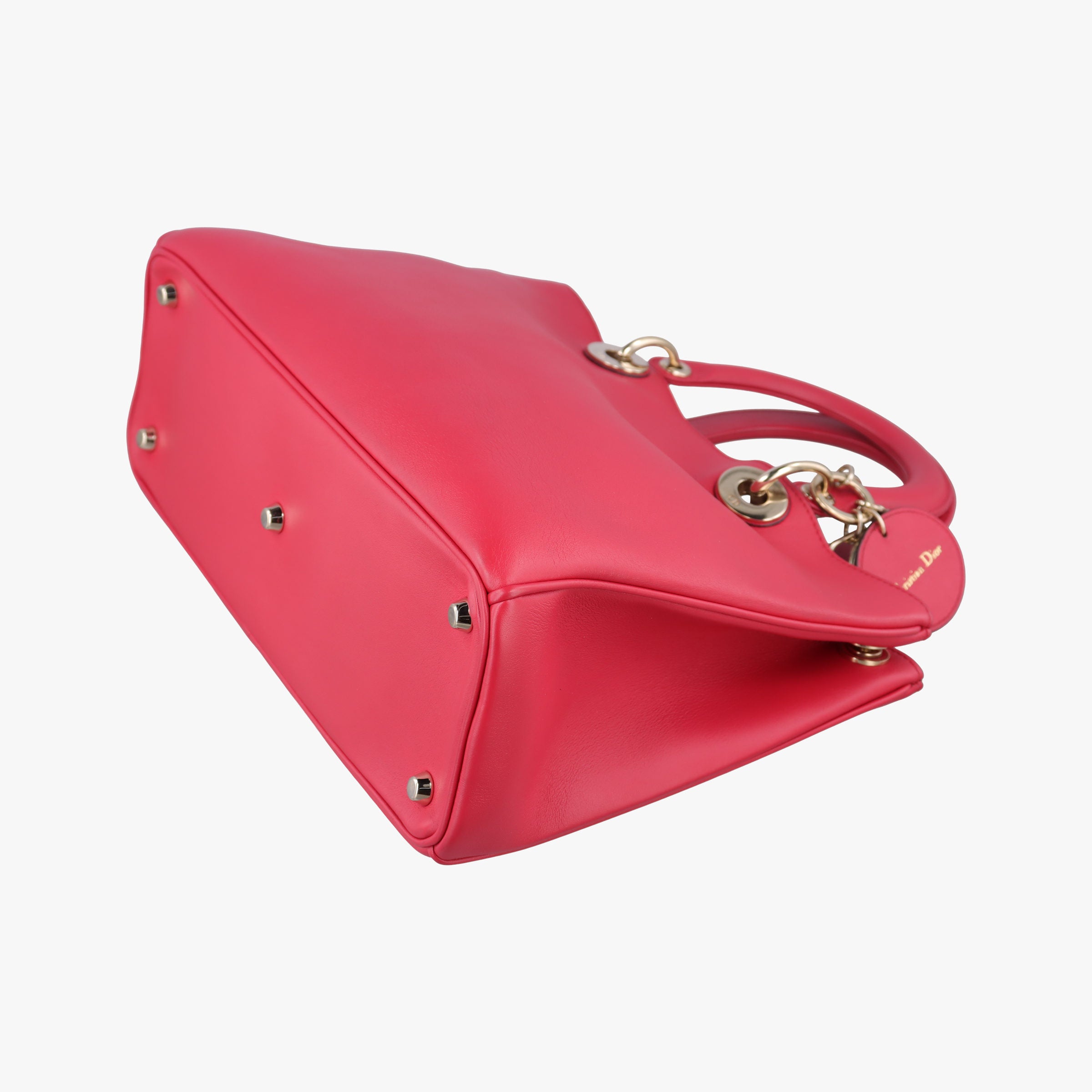 Vintage Christian Dior Diorissimo Red Leather  shoulderbag | stylenewstar