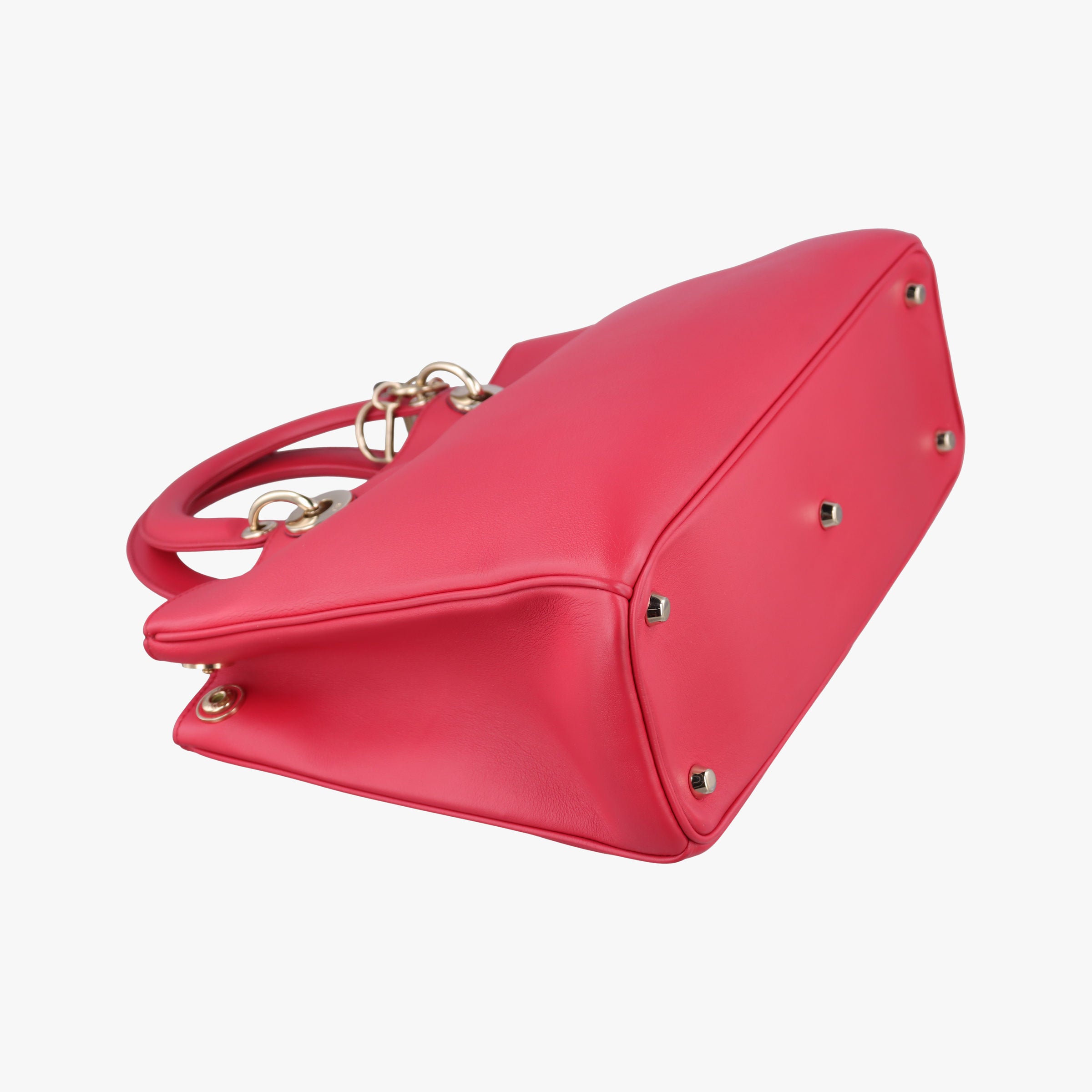 Vintage Christian Dior Diorissimo Red Leather  shoulderbag | stylenewstar