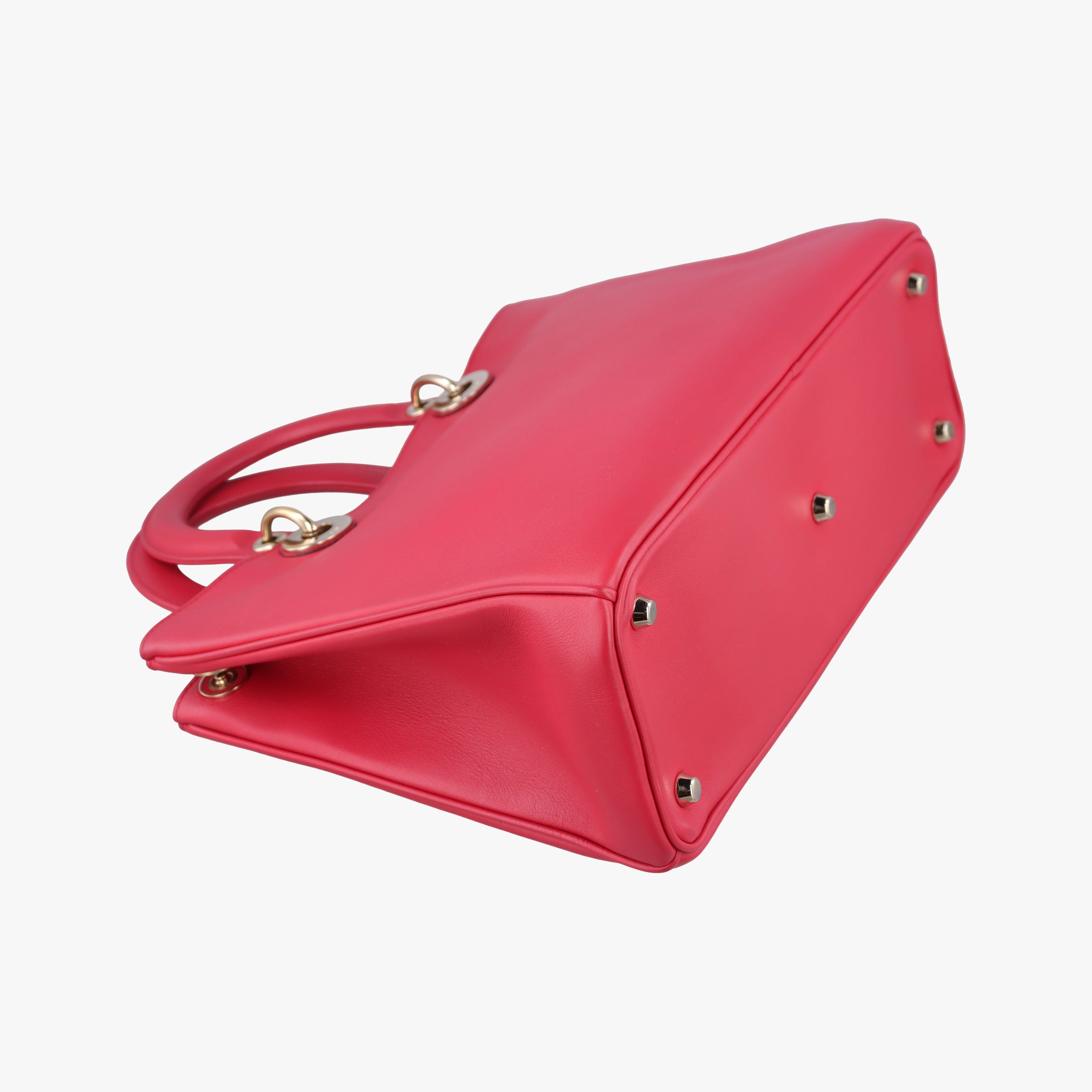 Vintage Christian Dior Diorissimo Red Leather  shoulderbag | stylenewstar