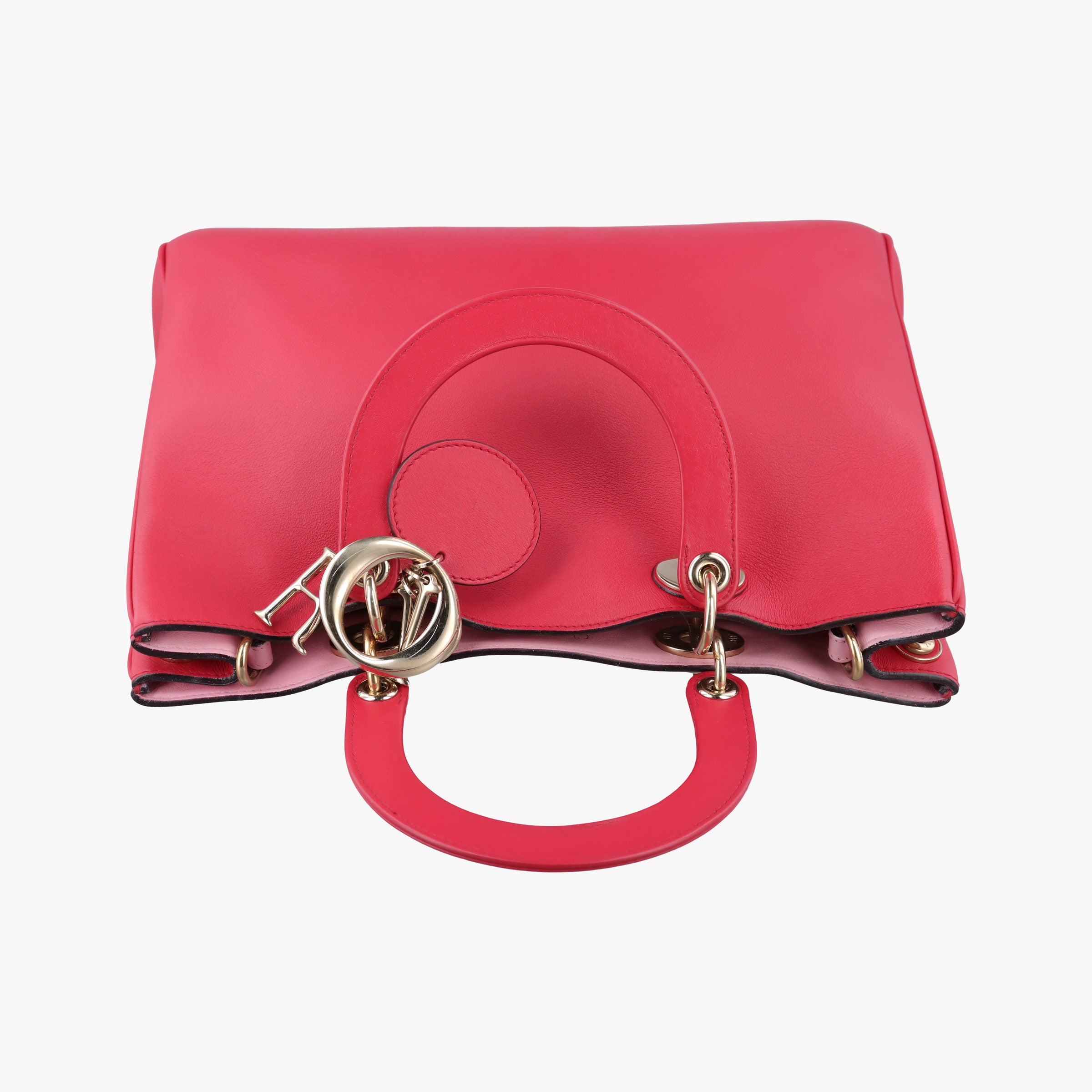 Vintage Christian Dior Diorissimo Red Leather  shoulderbag | stylenewstar