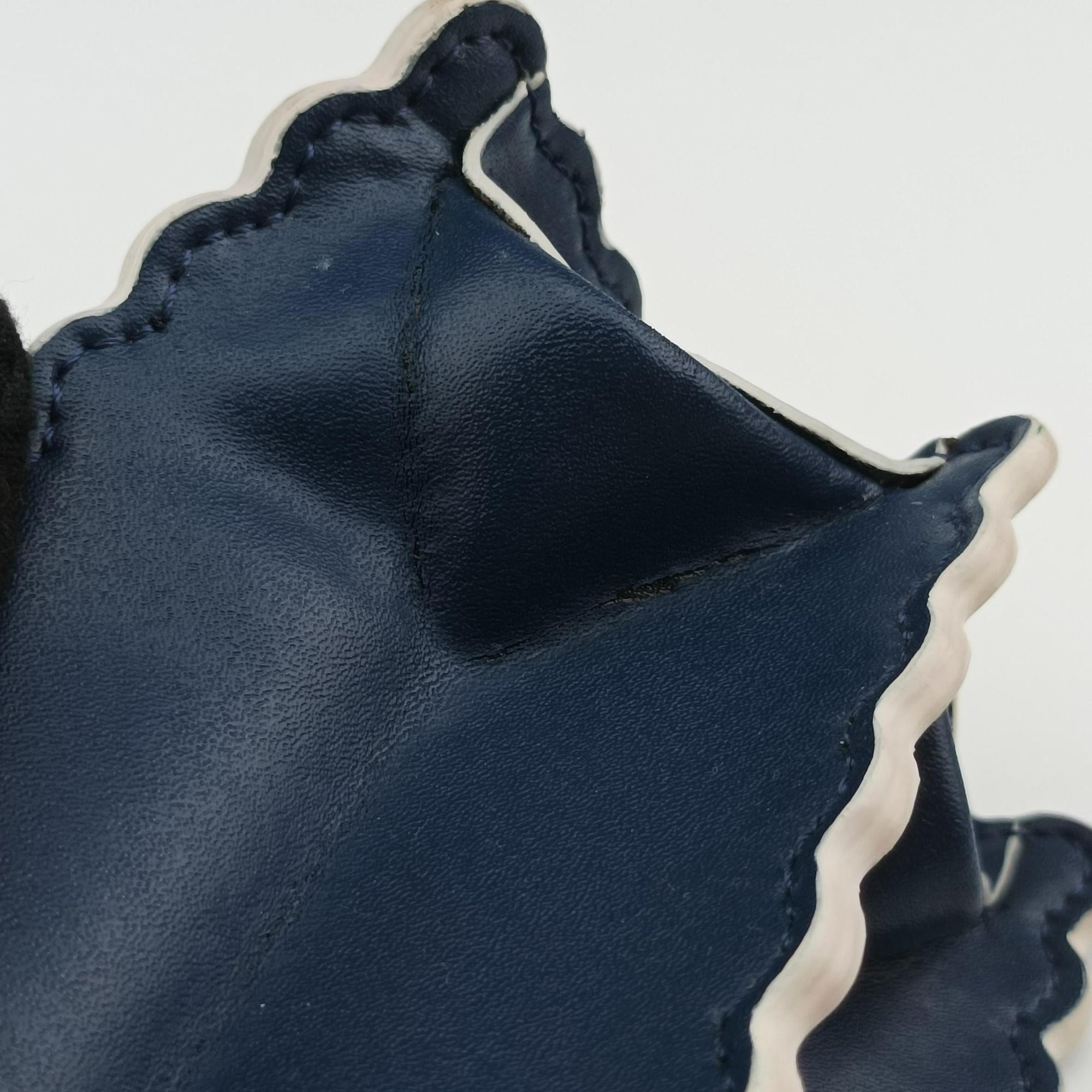 Pre-owned Fendi KAN I Blue×Multicolour Leather 8BT283 shoulderbag | stylenewstar