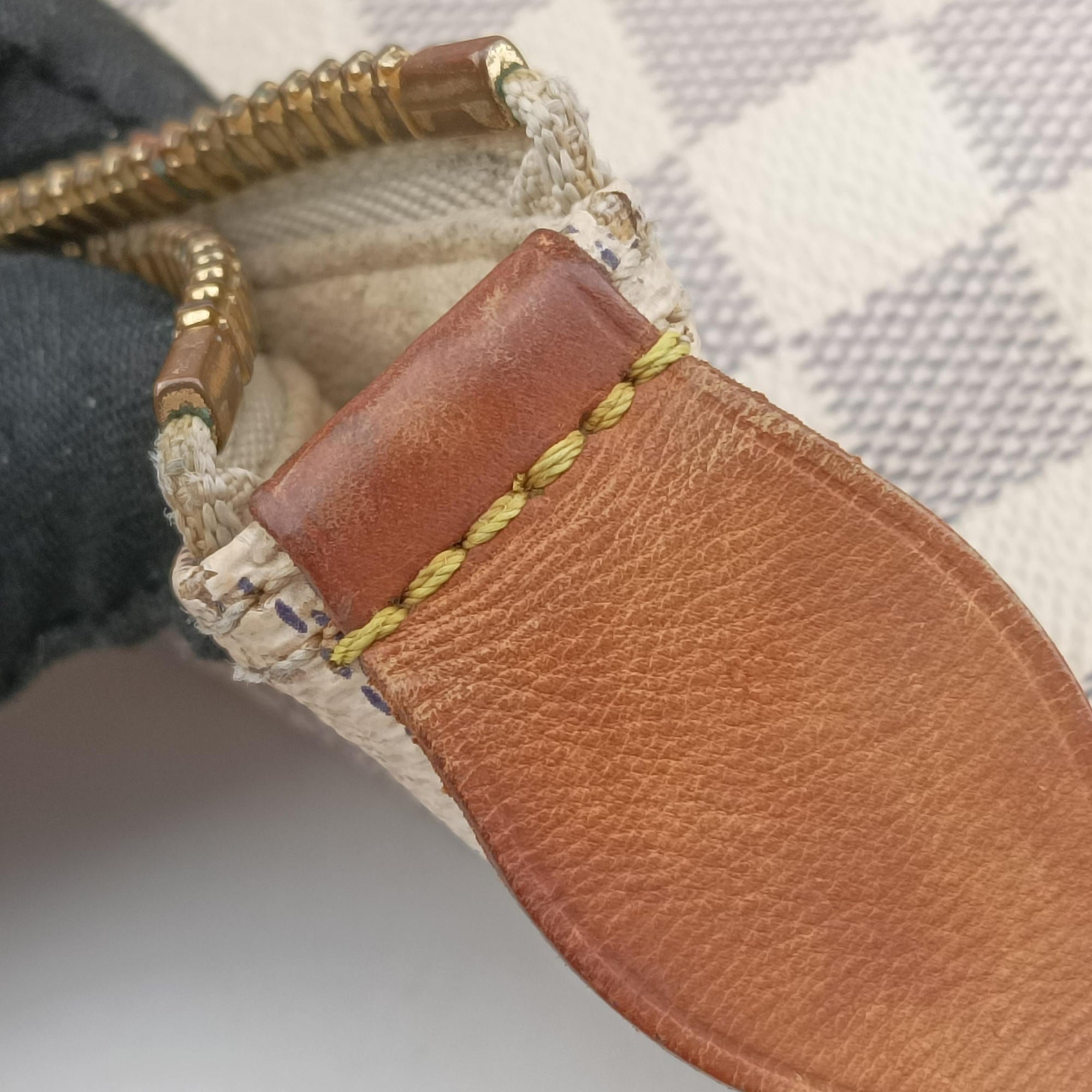 Pre-owned Louis Vuitton SALEYA MM AZUR Damier Canvas N51185 shoulderbag | stylenewstar