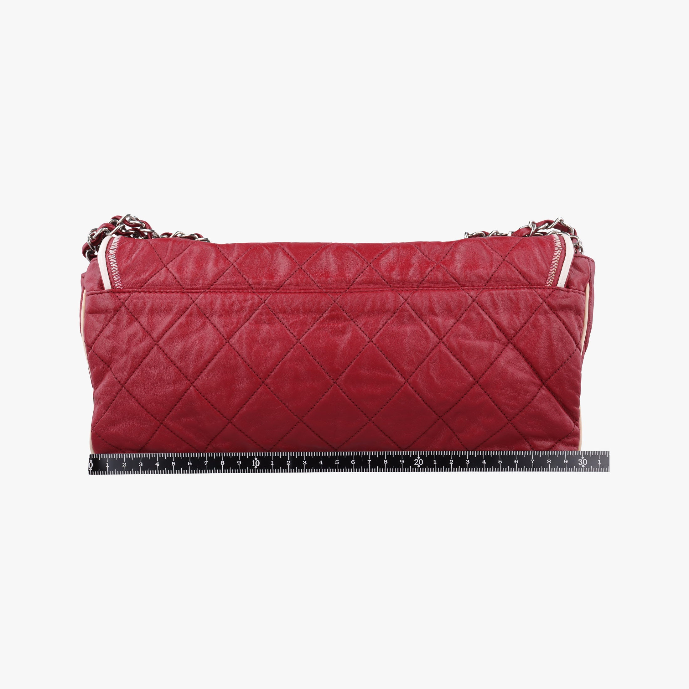 Pre-owned Chanel 2.55East West Red Leather A37691 shoulderbag | stylenewstar