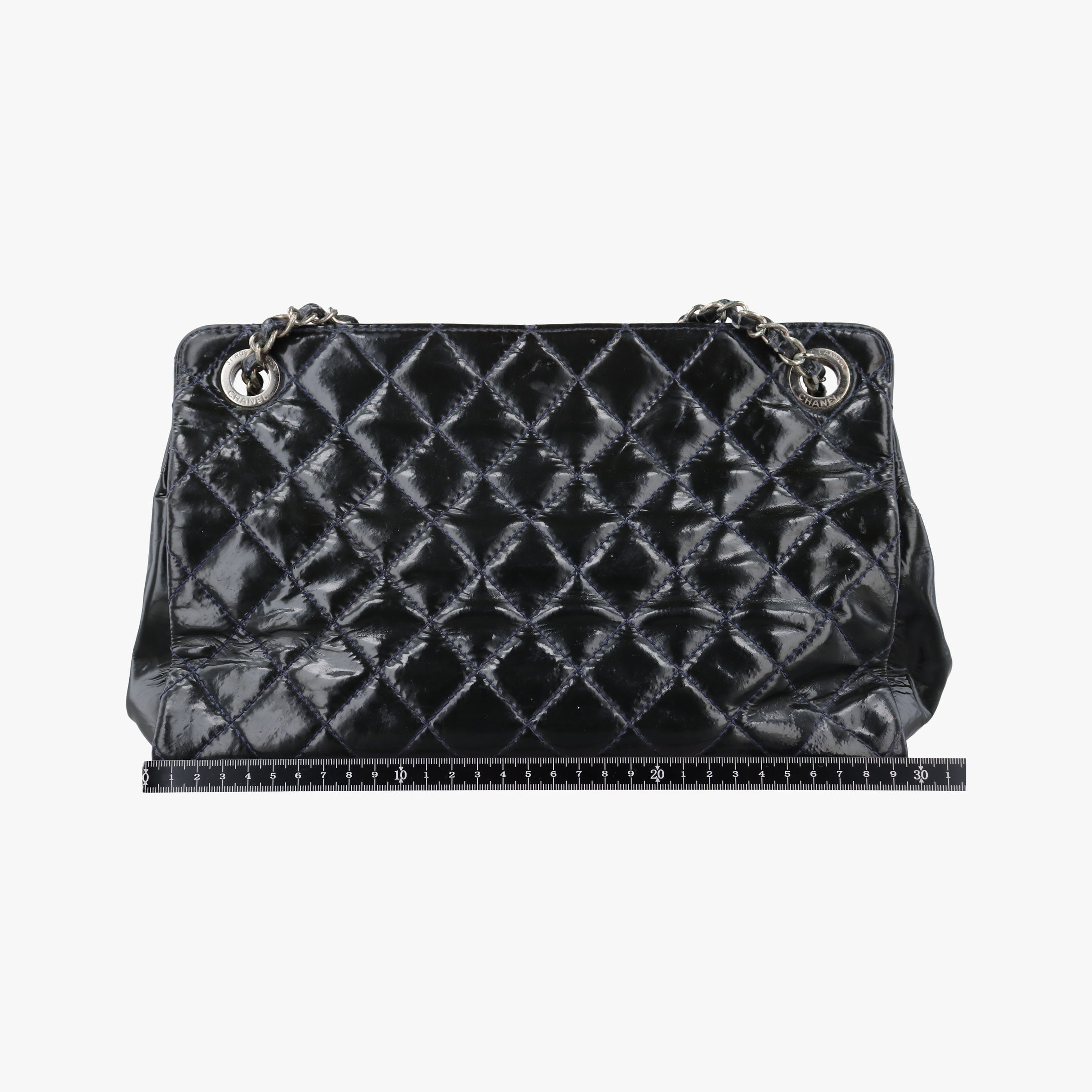 Secondhand Chanel Matelasse Cocomark GST Green Patent Leather A65734 shoulderbag | stylenewstar