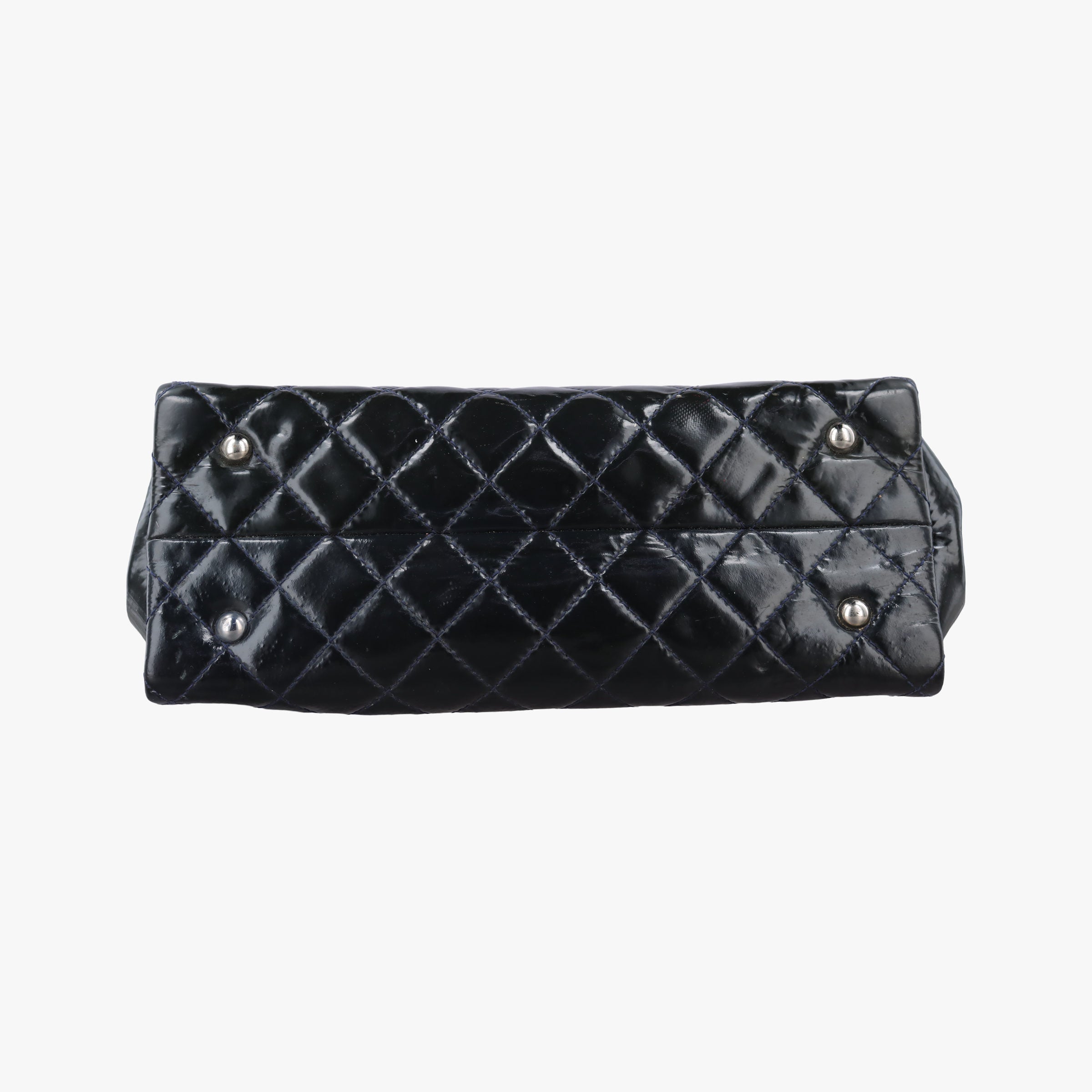 Secondhand Chanel Matelasse Cocomark GST Green Patent Leather A65734 shoulderbag | stylenewstar