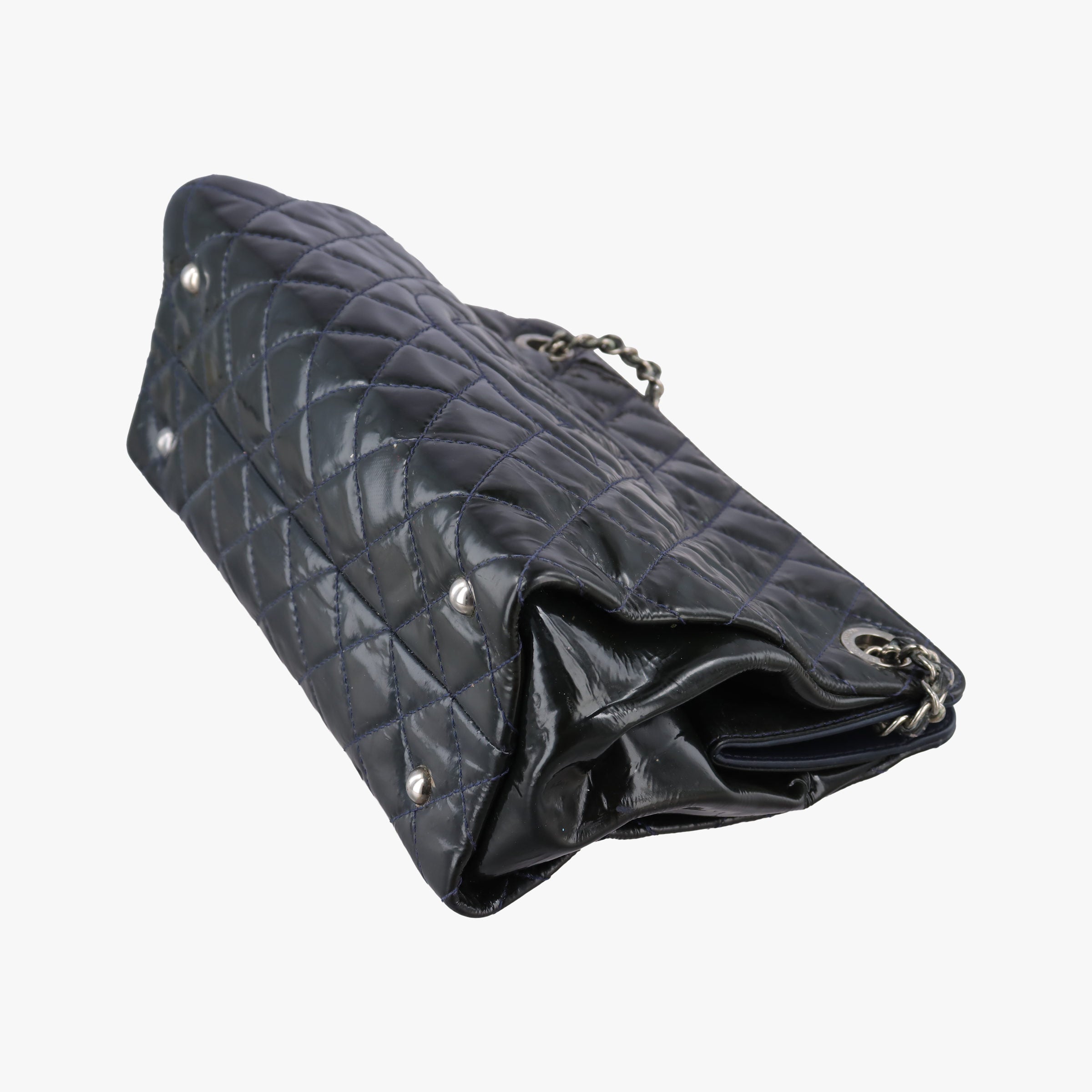 Secondhand Chanel Matelasse Cocomark GST Green Patent Leather A65734 shoulderbag | stylenewstar
