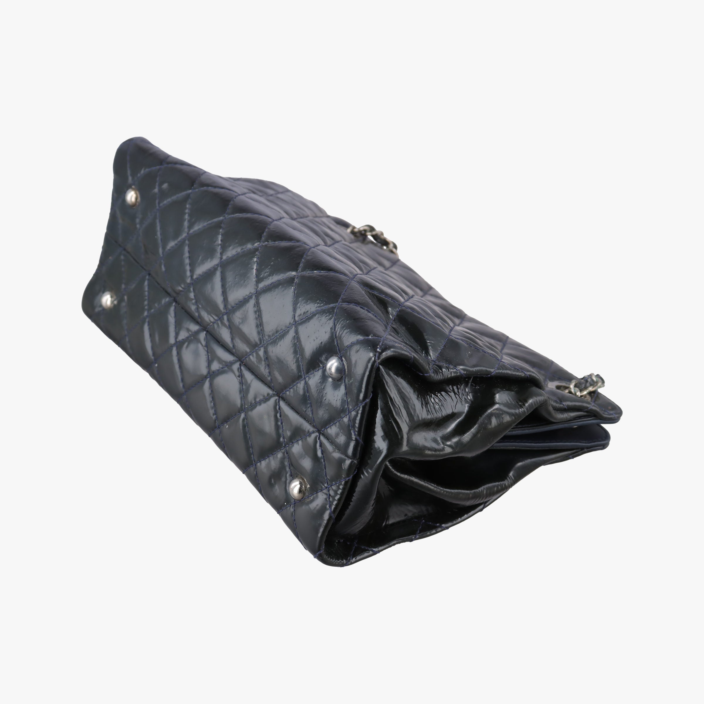 Secondhand Chanel Matelasse Cocomark GST Green Patent Leather A65734 shoulderbag | stylenewstar