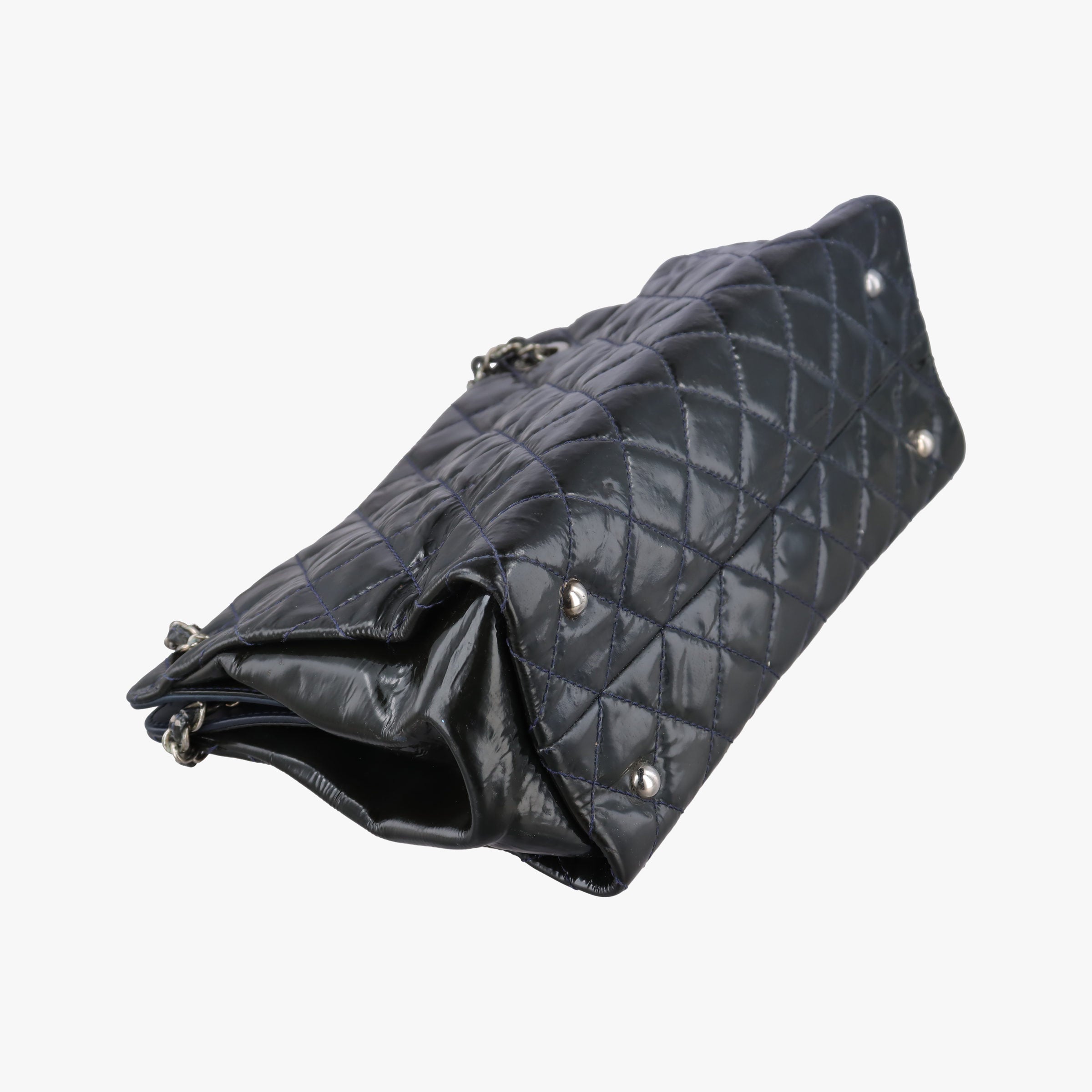 Secondhand Chanel Matelasse Cocomark GST Green Patent Leather A65734 shoulderbag | stylenewstar