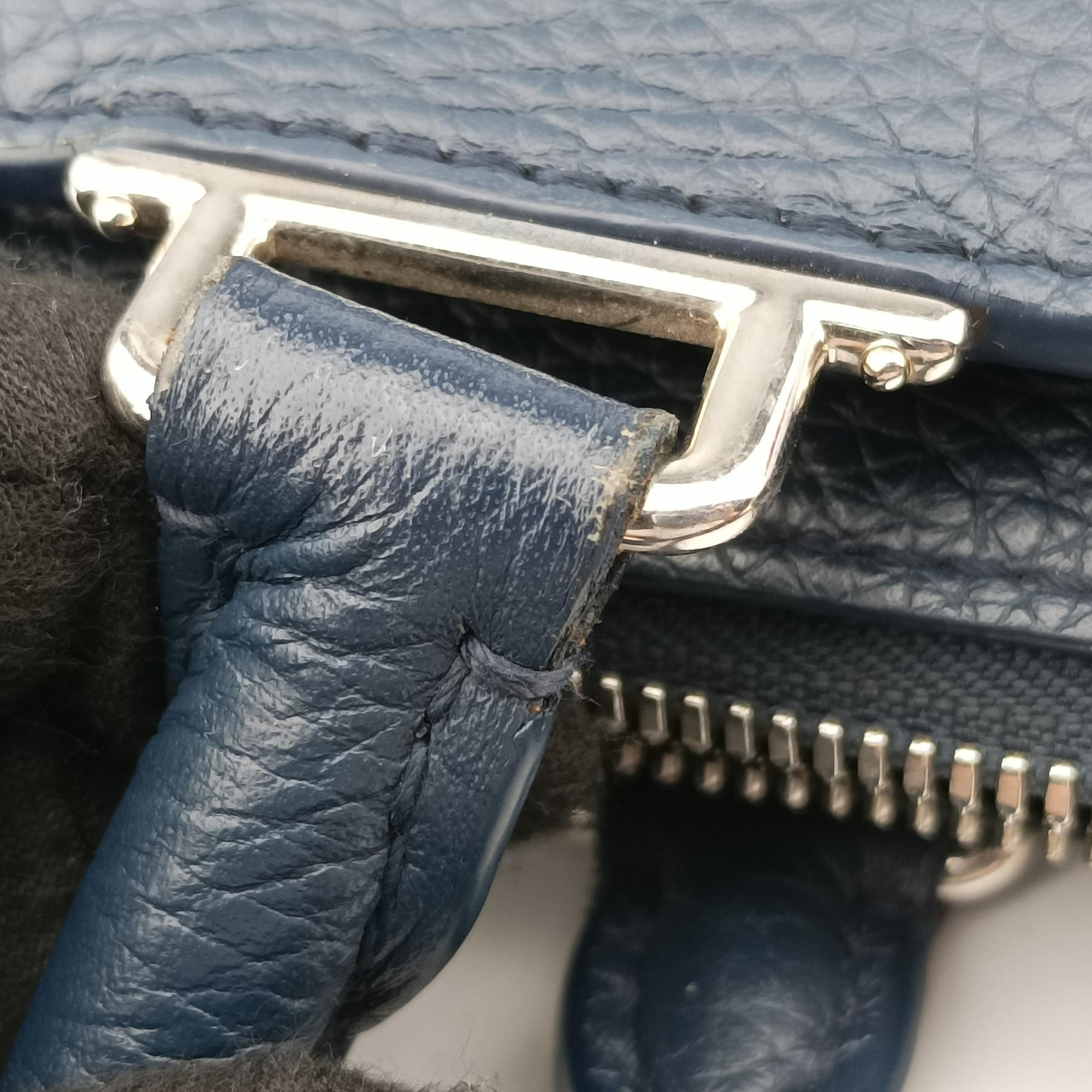 Vintage Louis Vuitton Armand Briefcase MM NAVY Taurillon leather M54380 handbag | stylenewstar