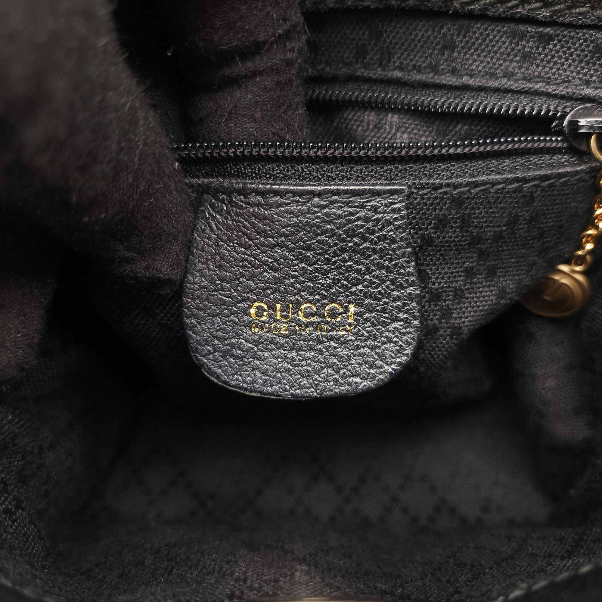Secondhand Gucci bamboo Black Suede× Leather 007.17 shoulderbag | stylenewstar