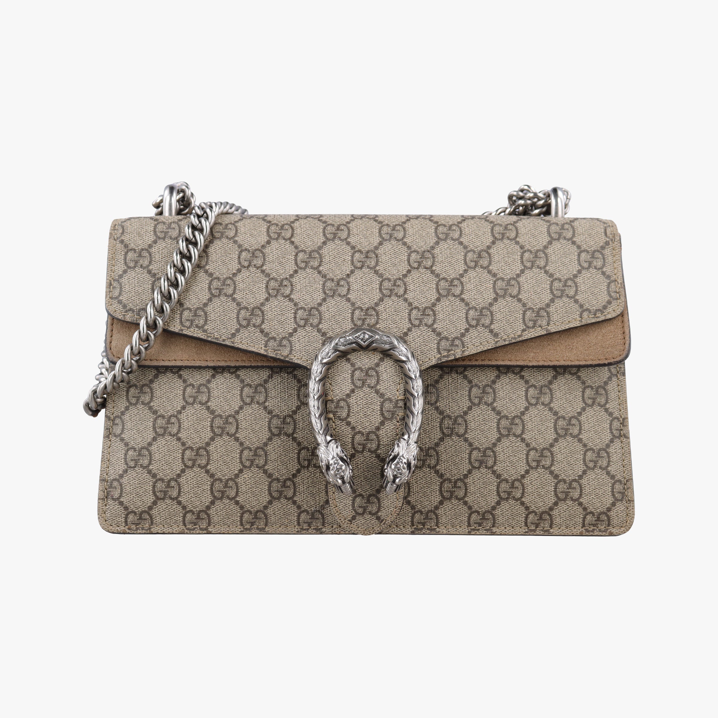 Pre-owned Gucci Dionysus Brown PVC coated canvas 400249 shoulderbag | stylenewstar