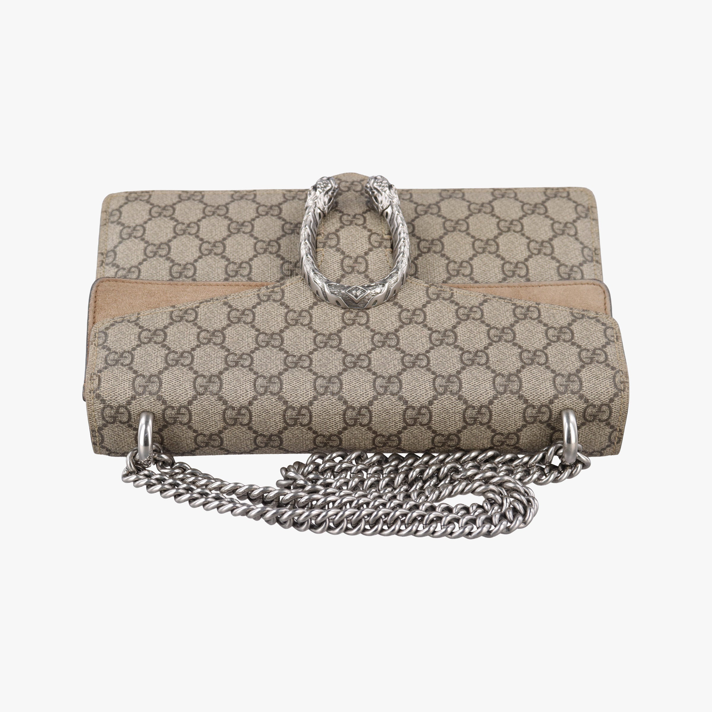 Pre-owned Gucci Dionysus Brown PVC coated canvas 400249 shoulderbag | stylenewstar