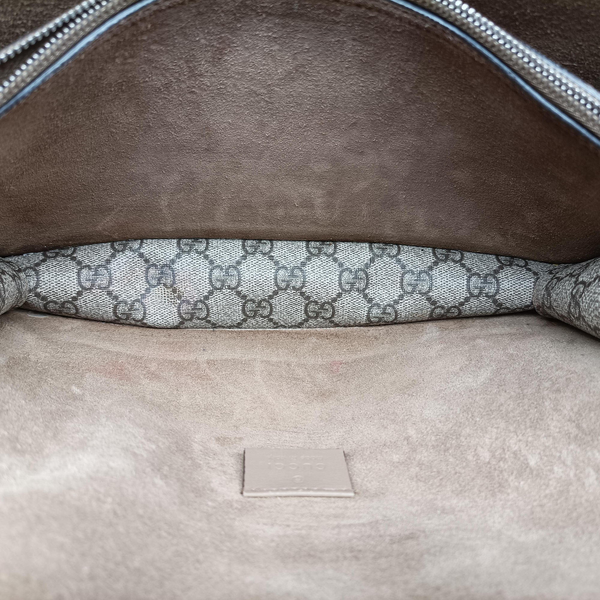 Pre-owned Gucci Dionysus Brown PVC coated canvas 400249 shoulderbag | stylenewstar