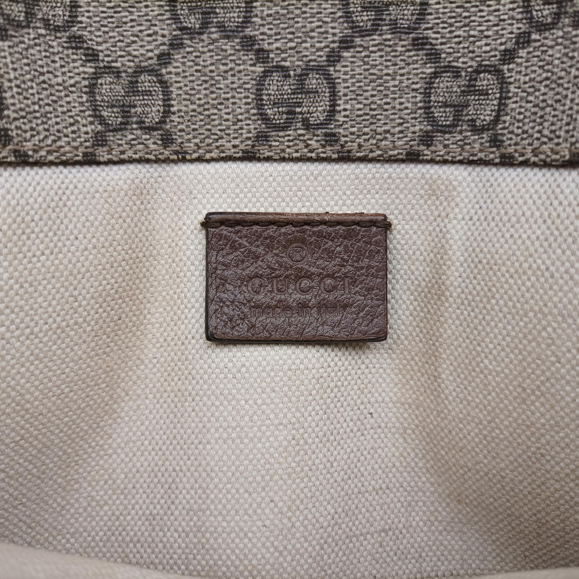 Vintage Gucci NEO VINTAGE GG Supreme Brown PVC coated canvas×Leather 493930 bum bag/waist bag | stylenewstar