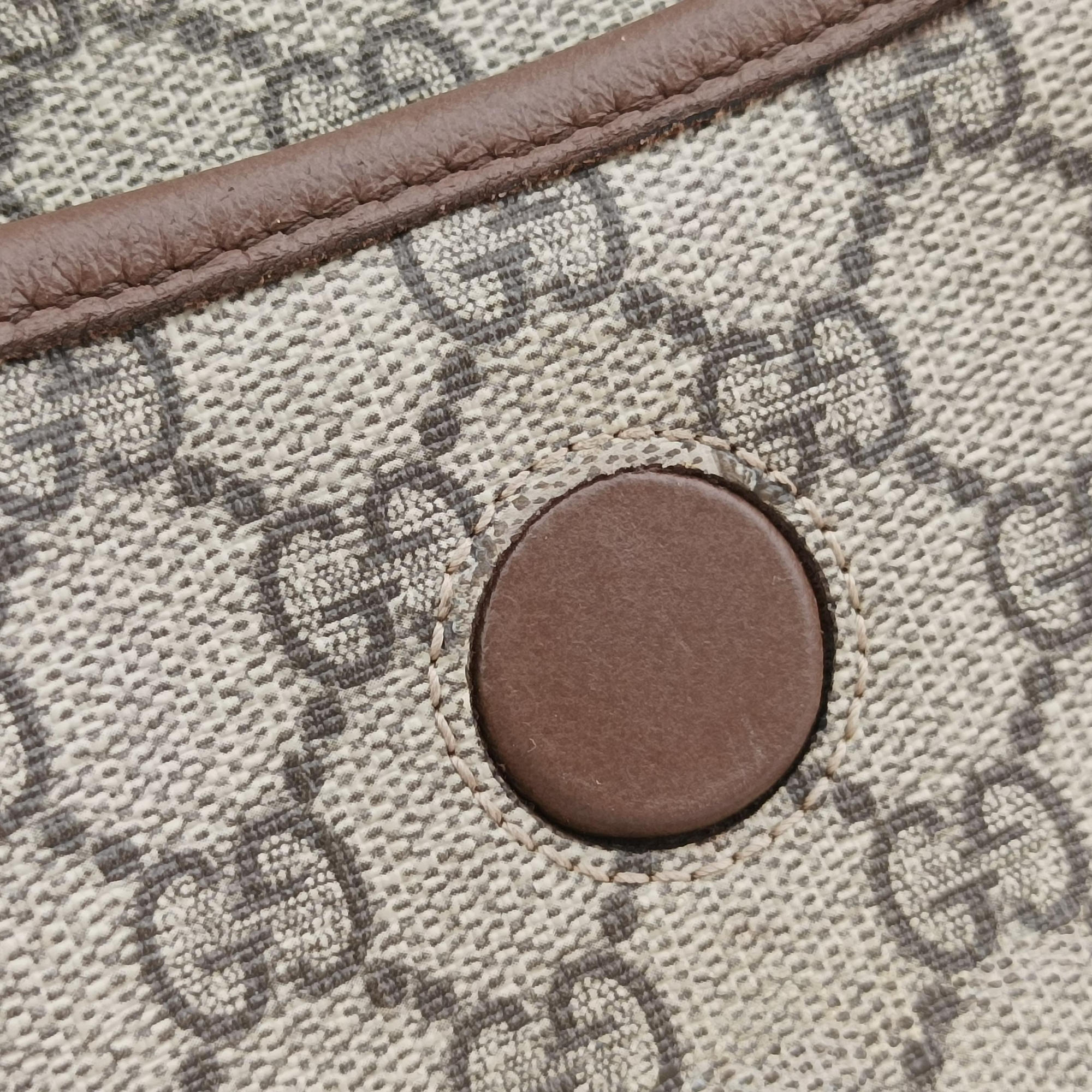 Vintage Gucci NEO VINTAGE GG Supreme Brown PVC coated canvas×Leather 493930 bum bag/waist bag | stylenewstar