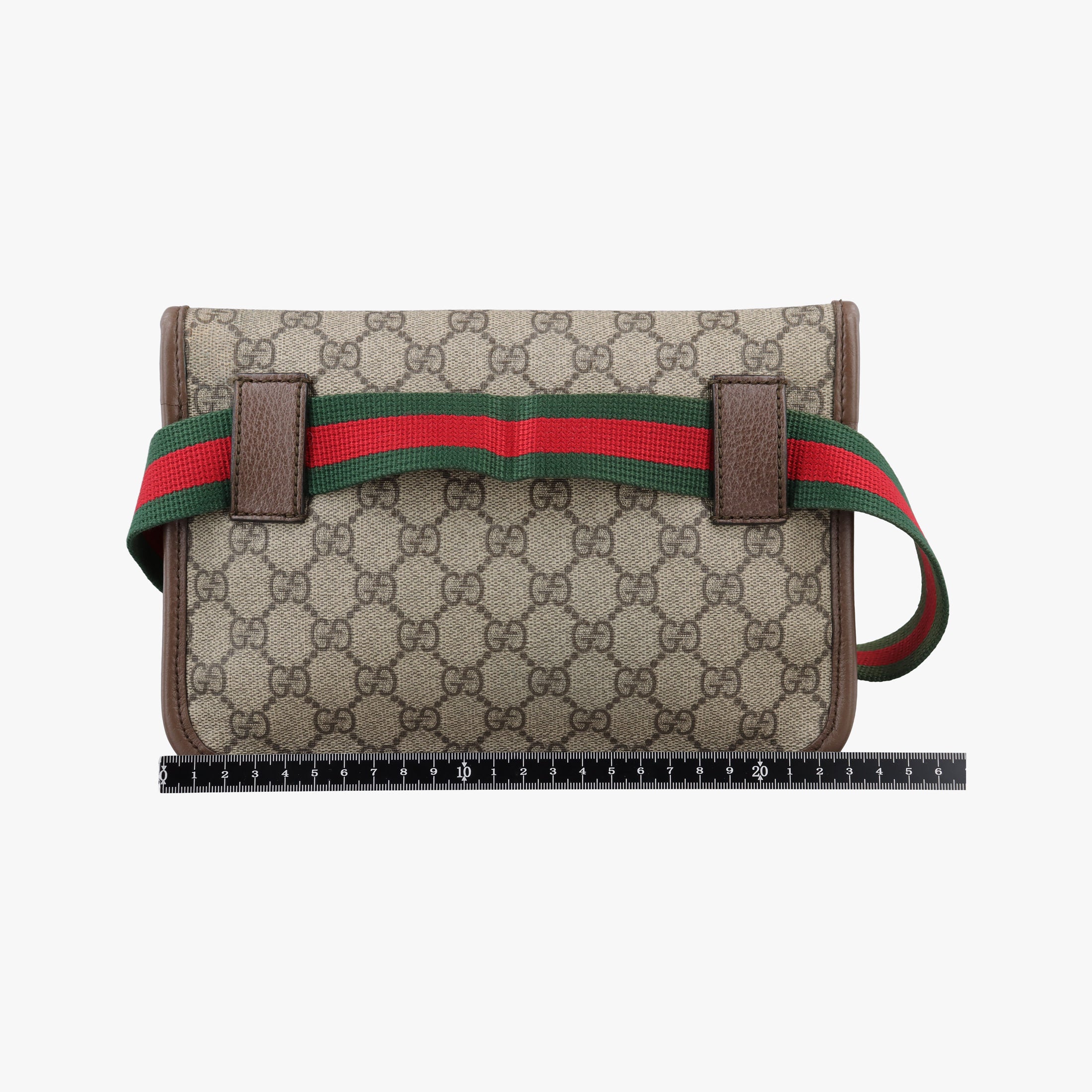 Vintage Gucci NEO VINTAGE GG Supreme Brown PVC coated canvas×Leather 493930 bum bag/waist bag | stylenewstar