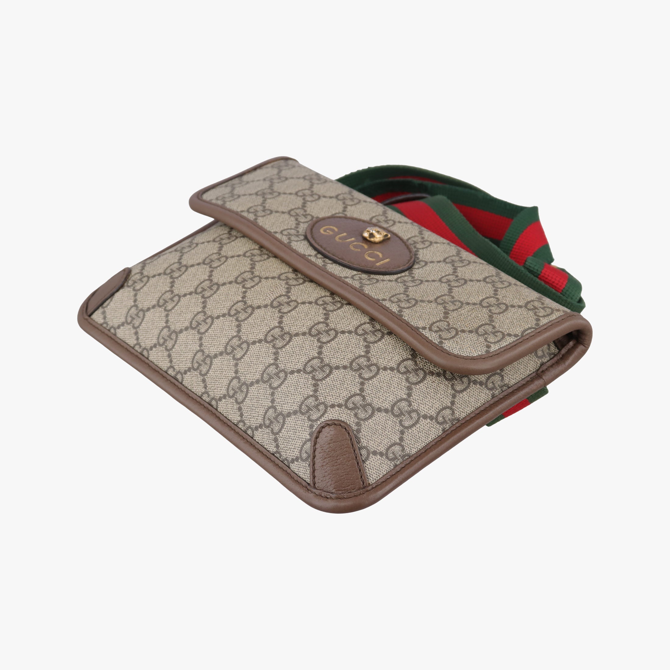 Vintage Gucci NEO VINTAGE GG Supreme Brown PVC coated canvas×Leather 493930 bum bag/waist bag | stylenewstar