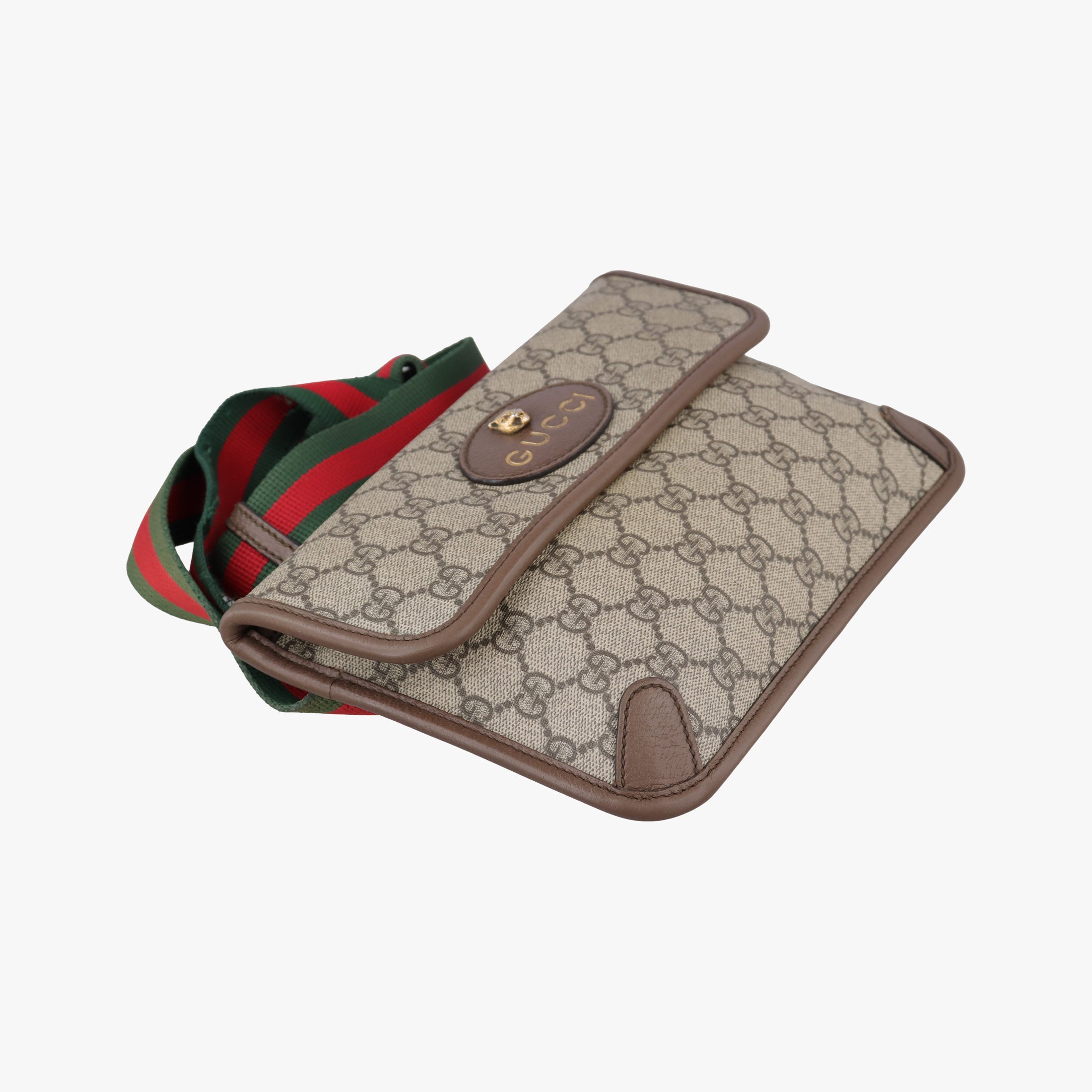 Vintage Gucci NEO VINTAGE GG Supreme Brown PVC coated canvas×Leather 493930 bum bag/waist bag | stylenewstar