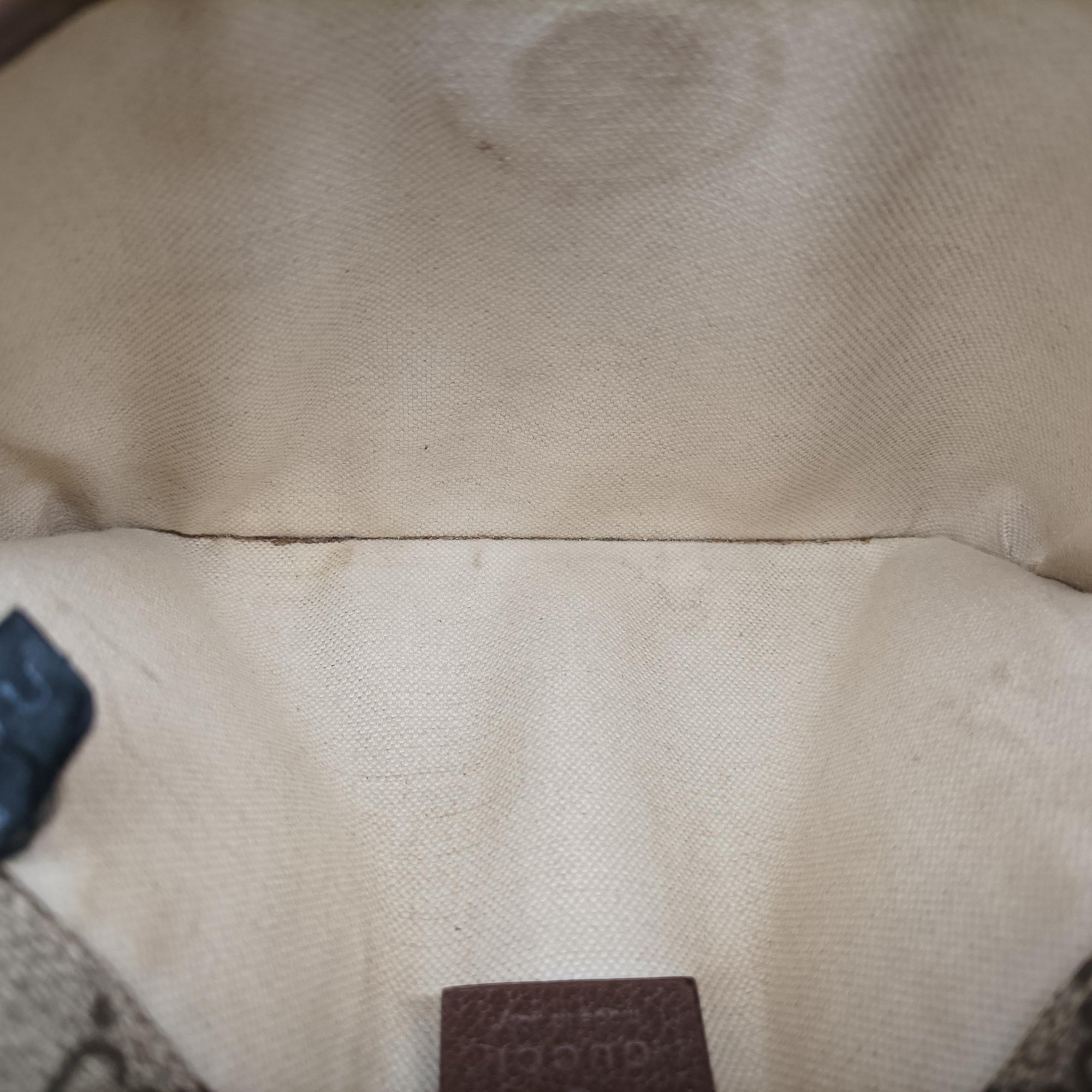 Vintage Gucci NEO VINTAGE GG Supreme Brown PVC coated canvas×Leather 493930 bum bag/waist bag | stylenewstar
