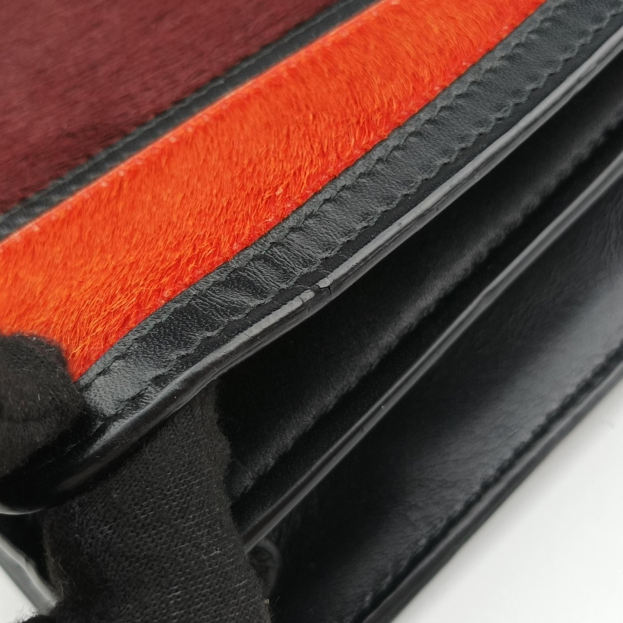 Secondhand Bvlgari Serpenti Orange×Pink×Bordeaux Pony Hair  shoulderbag | stylenewstar