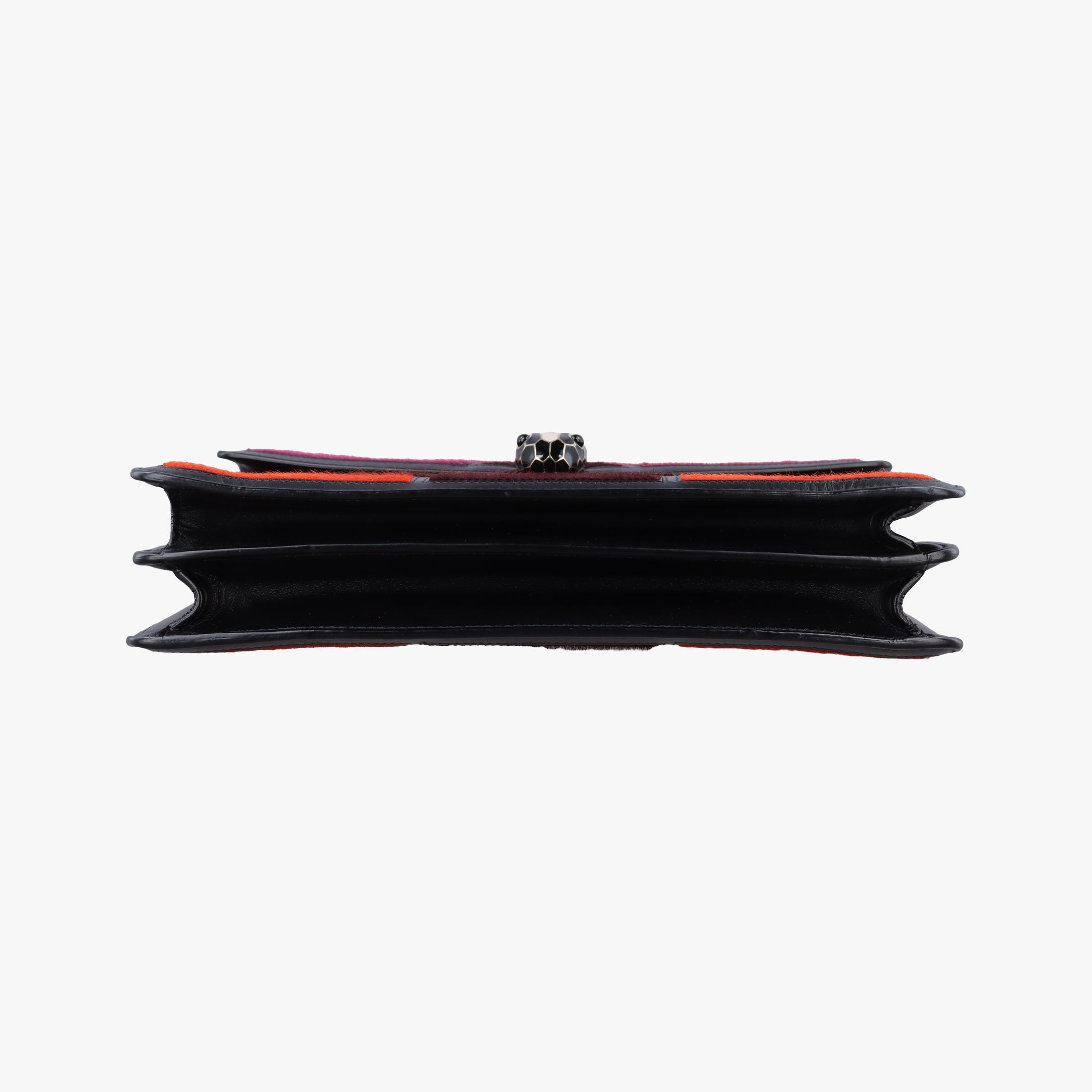 Secondhand Bvlgari Serpenti Orange×Pink×Bordeaux Pony Hair  shoulderbag | stylenewstar