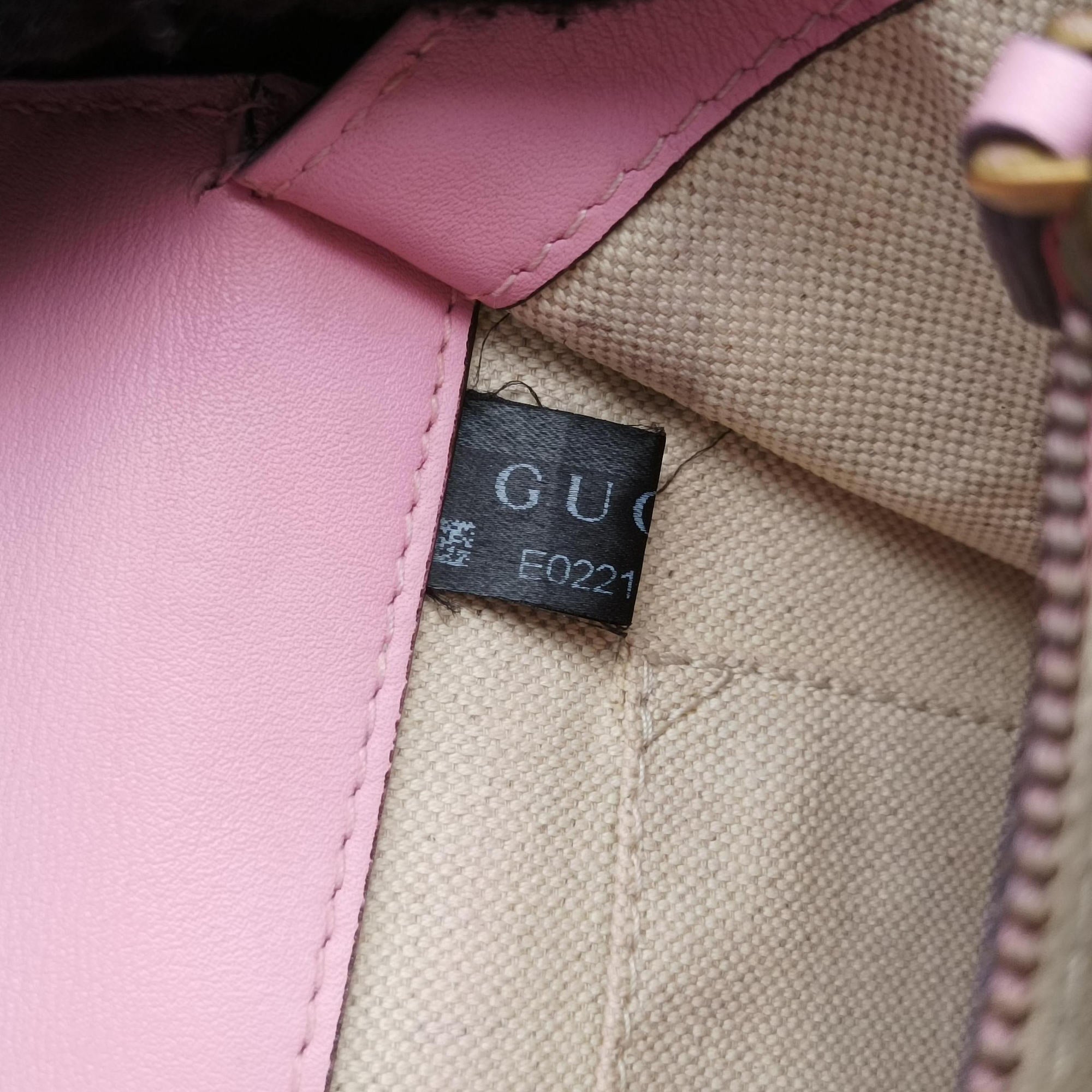 Pre-owned Gucci Dionysus Pink×navy×red Leather 448075 shoulderbag | stylenewstar