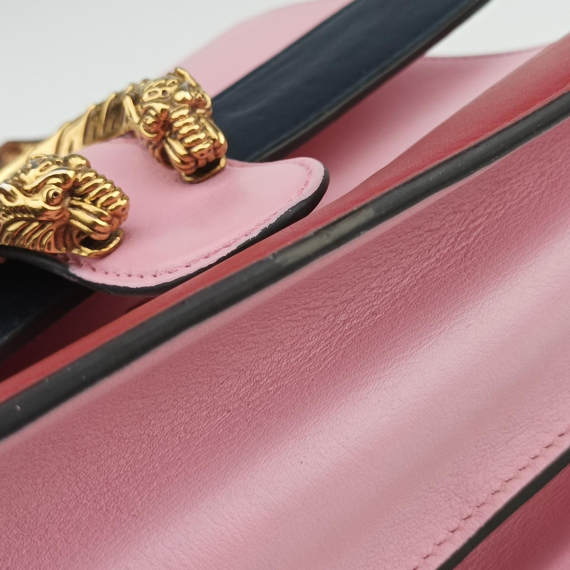 Pre-owned Gucci Dionysus Pink×navy×red Leather 448075 shoulderbag | stylenewstar
