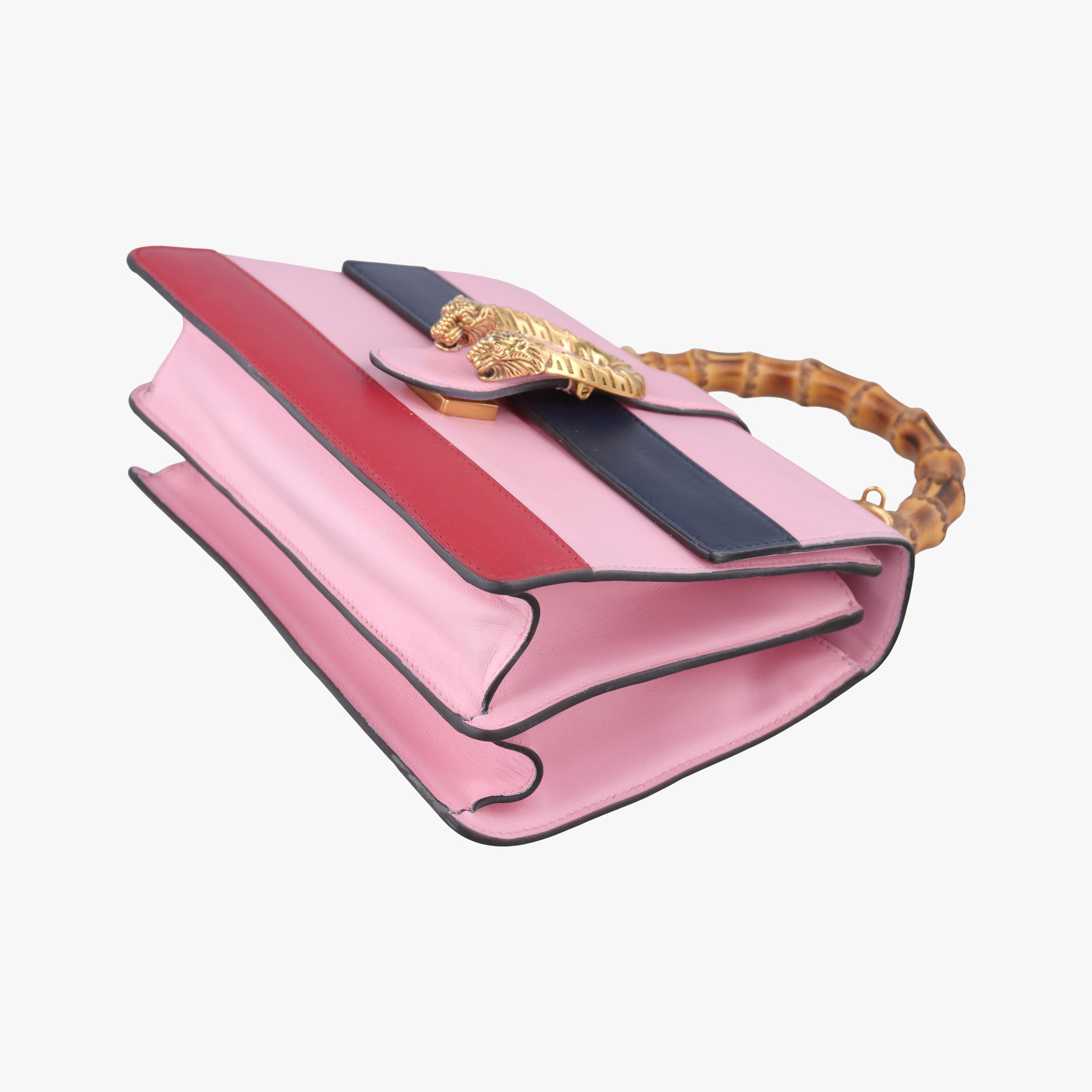Pre-owned Gucci Dionysus Pink×navy×red Leather 448075 shoulderbag | stylenewstar