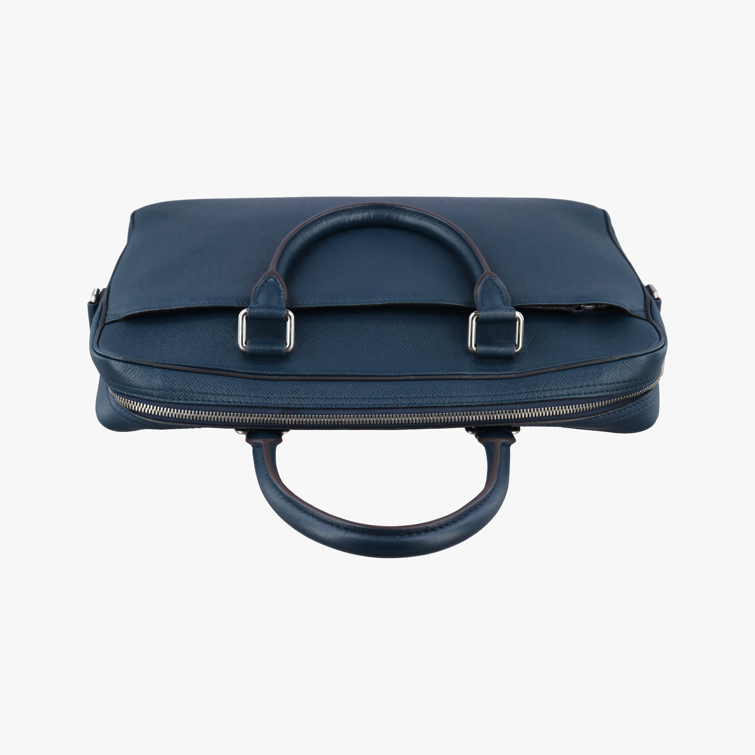 Vintage Louis Vuitton Porto Document Business MM Ocean Blue Taiga M32705 handbag | stylenewstar