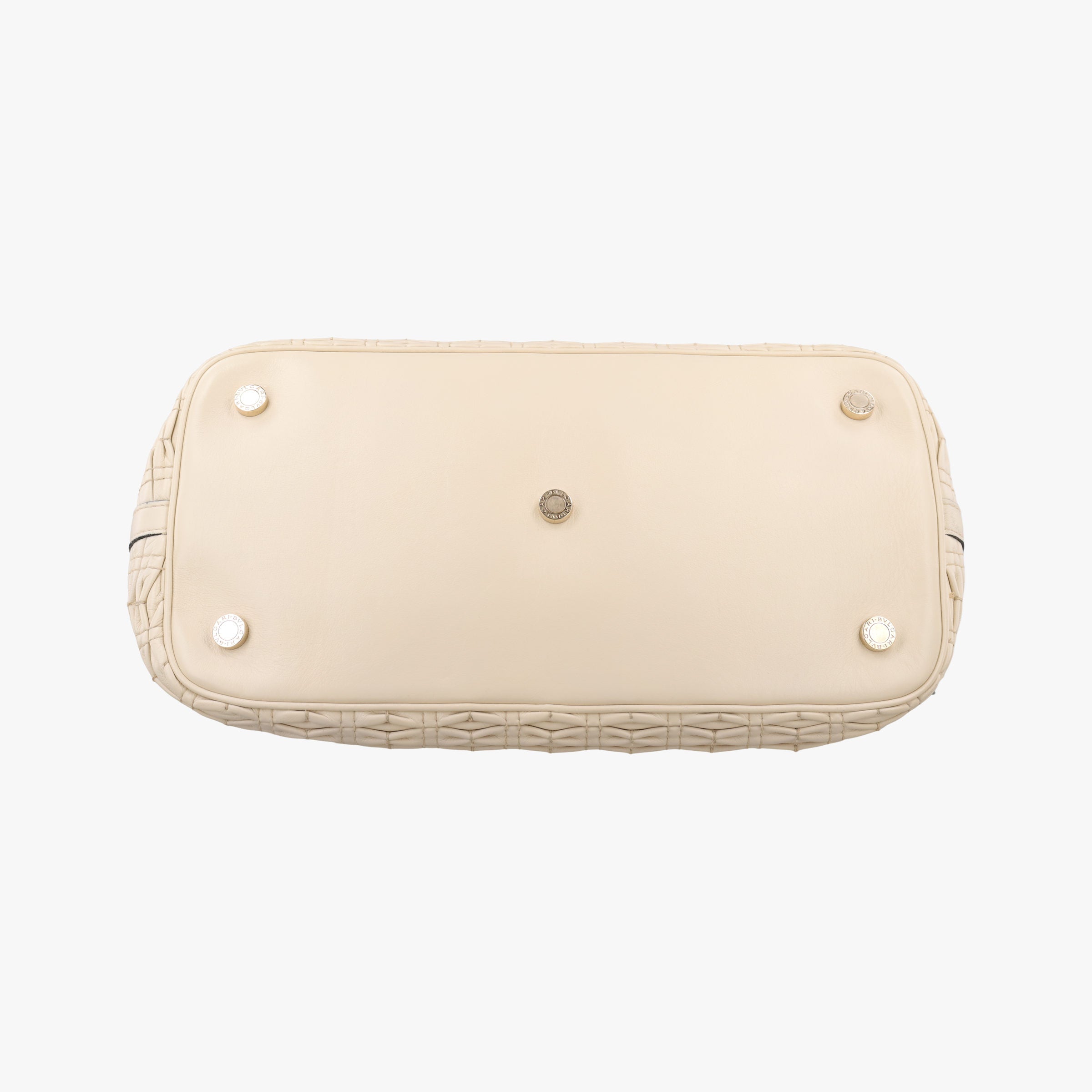 Vintage Bvlgari Isabella Rossellini ivory Leather  shoulderbag | stylenewstar