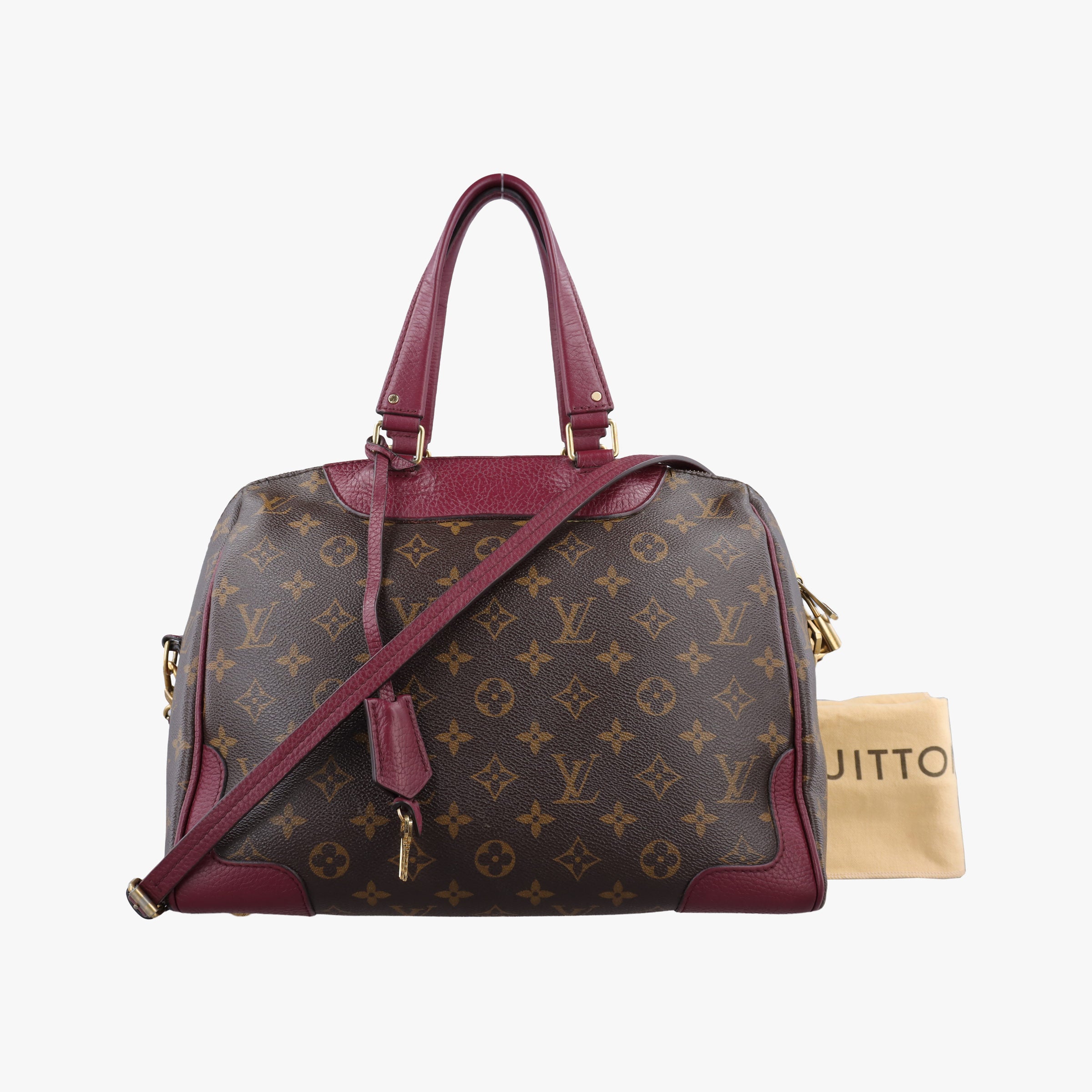 Vintage Louis Vuitton RETIRO PM Brown × AURORE Monogram Canvas×calf leather M40545 shoulderbag | stylenewstar