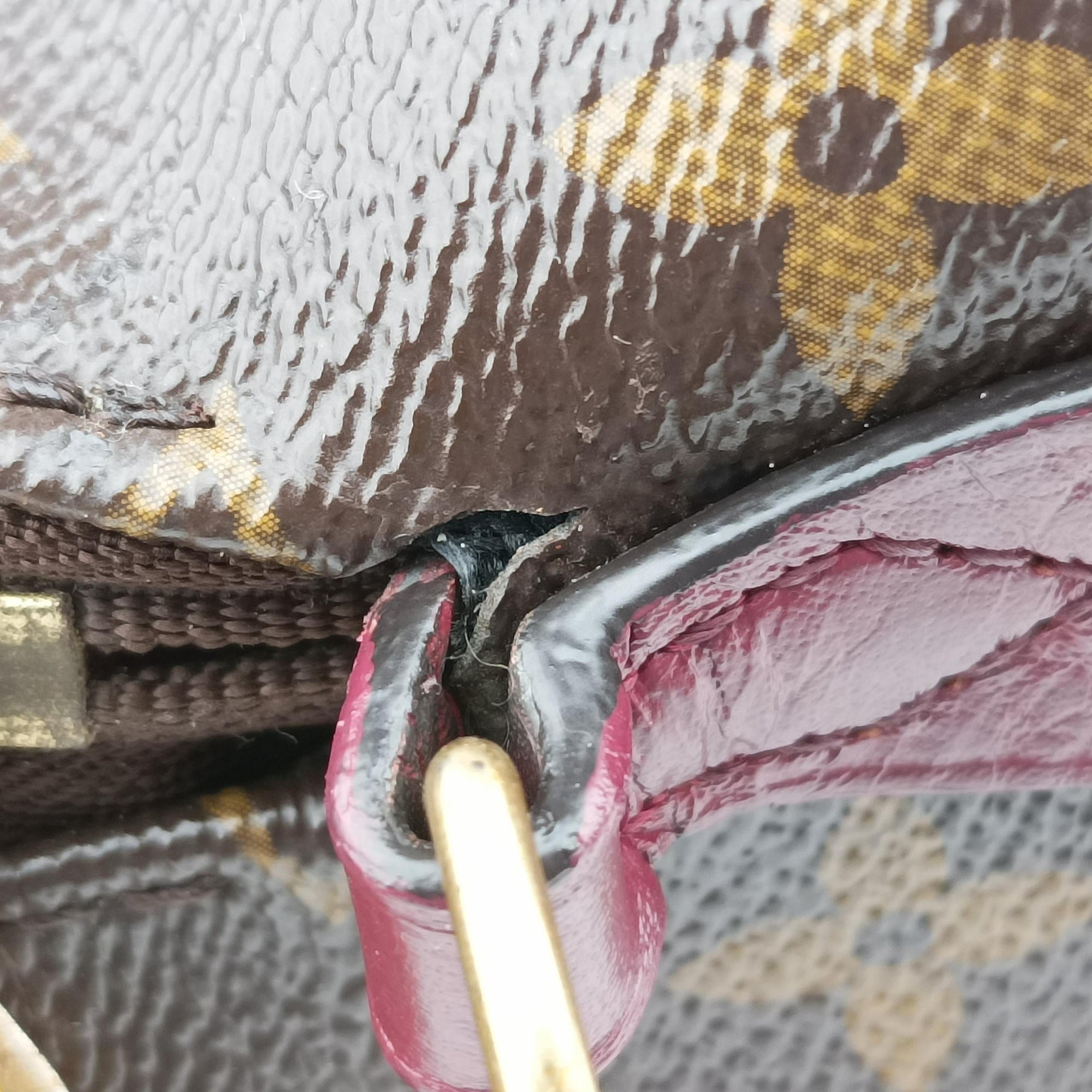 Vintage Louis Vuitton RETIRO PM Brown × AURORE Monogram Canvas×calf leather M40545 shoulderbag | stylenewstar