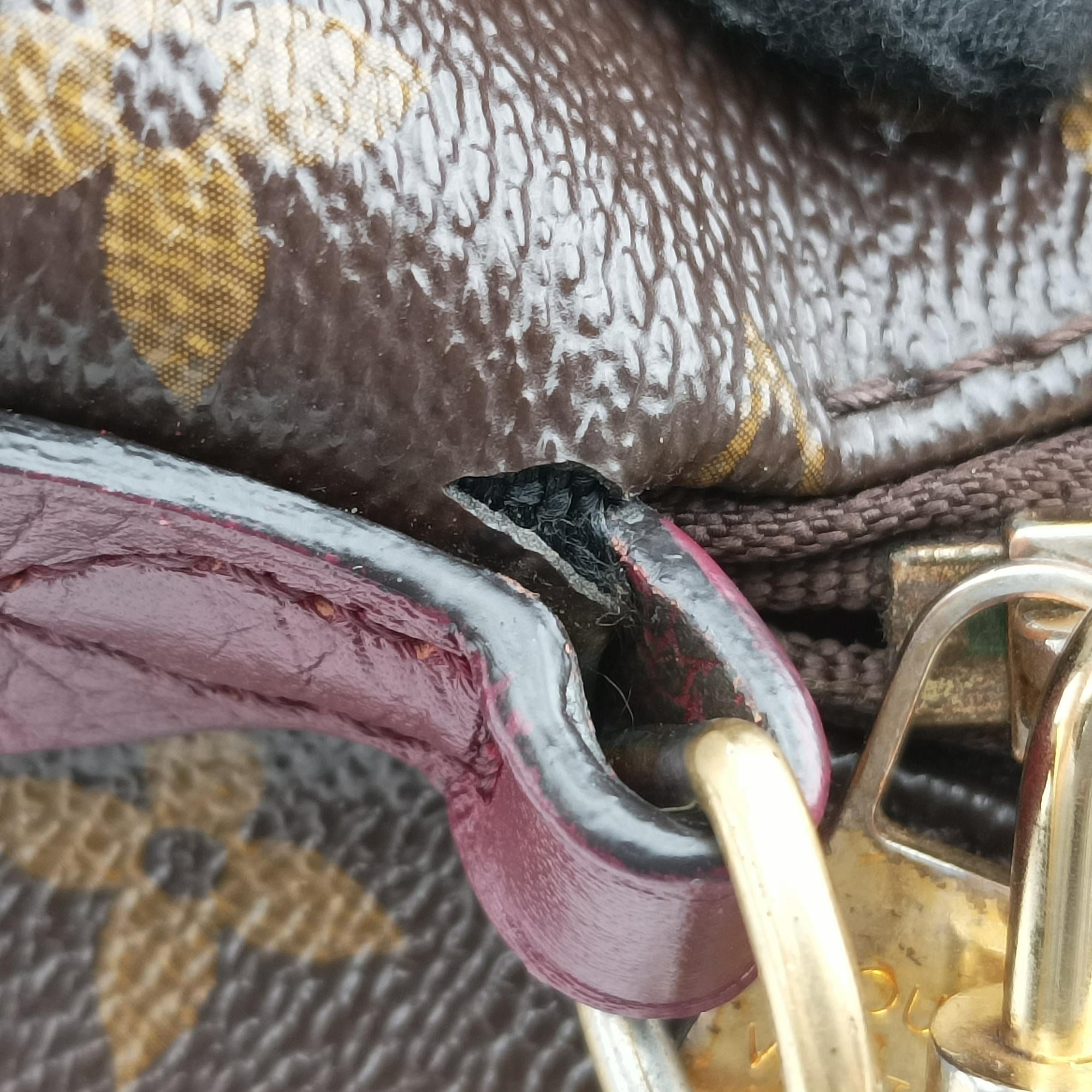 Vintage Louis Vuitton RETIRO PM Brown × AURORE Monogram Canvas×calf leather M40545 shoulderbag | stylenewstar