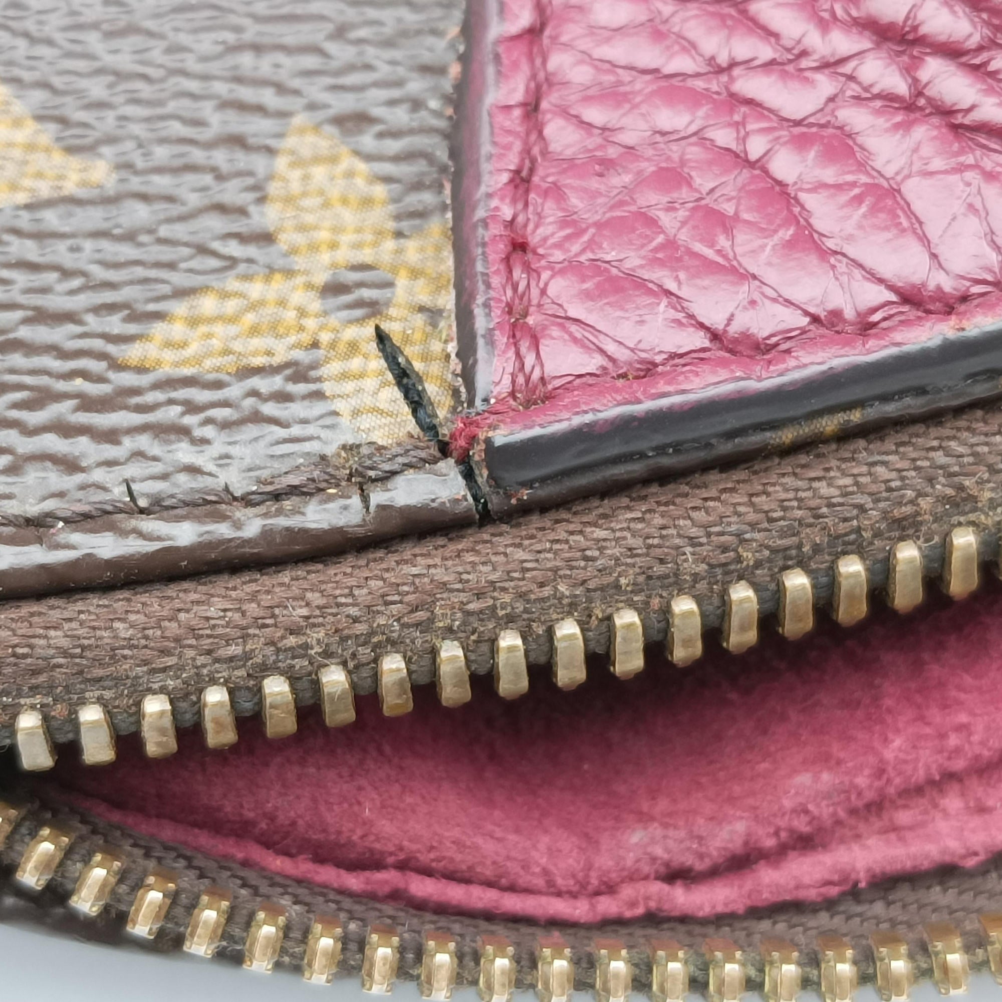 Vintage Louis Vuitton RETIRO PM Brown × AURORE Monogram Canvas×calf leather M40545 shoulderbag | stylenewstar