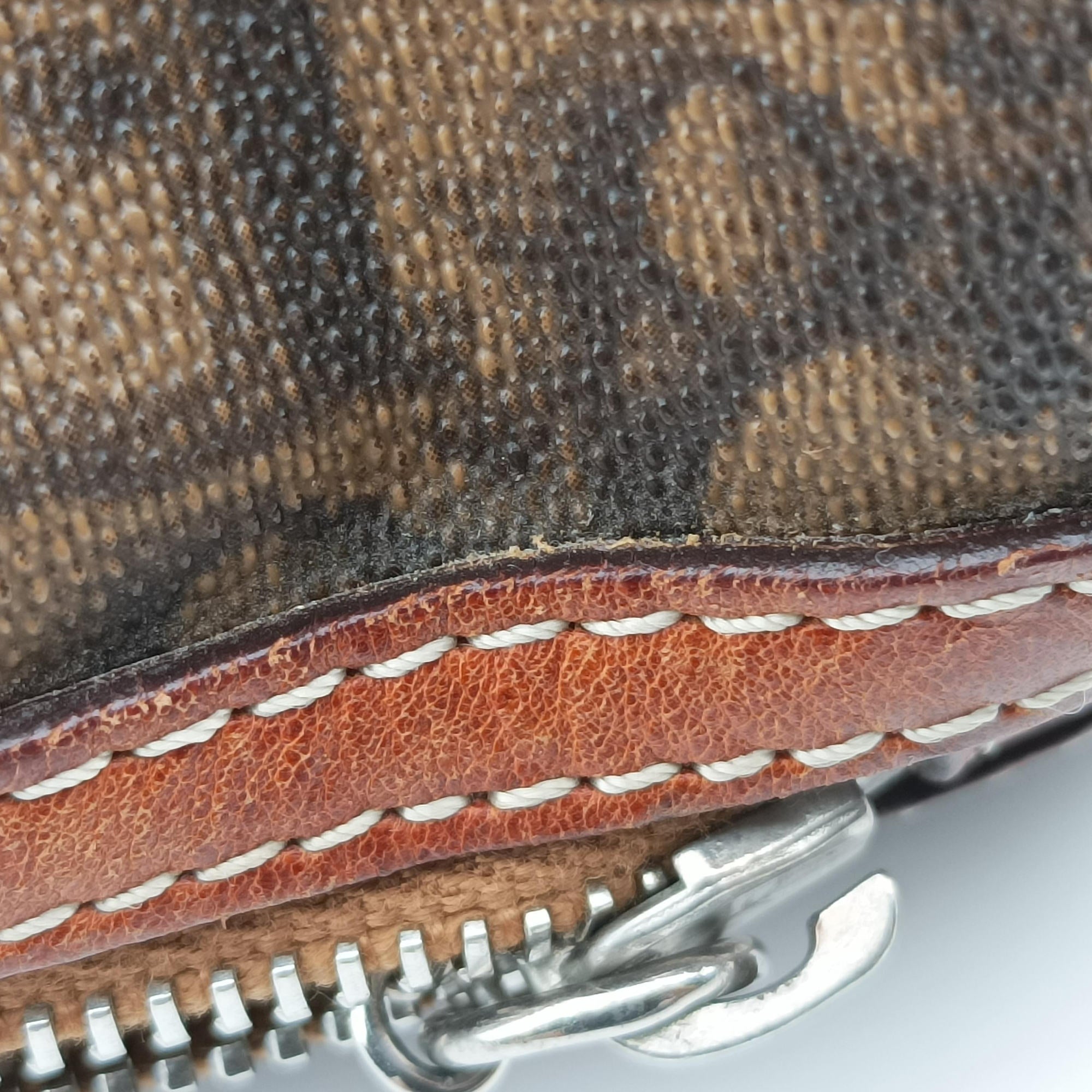 Pre-owned Christian Dior Trotter Romantique  Bow Brown×Multicolour PVC coated canvas×Leather  handbag | stylenewstar