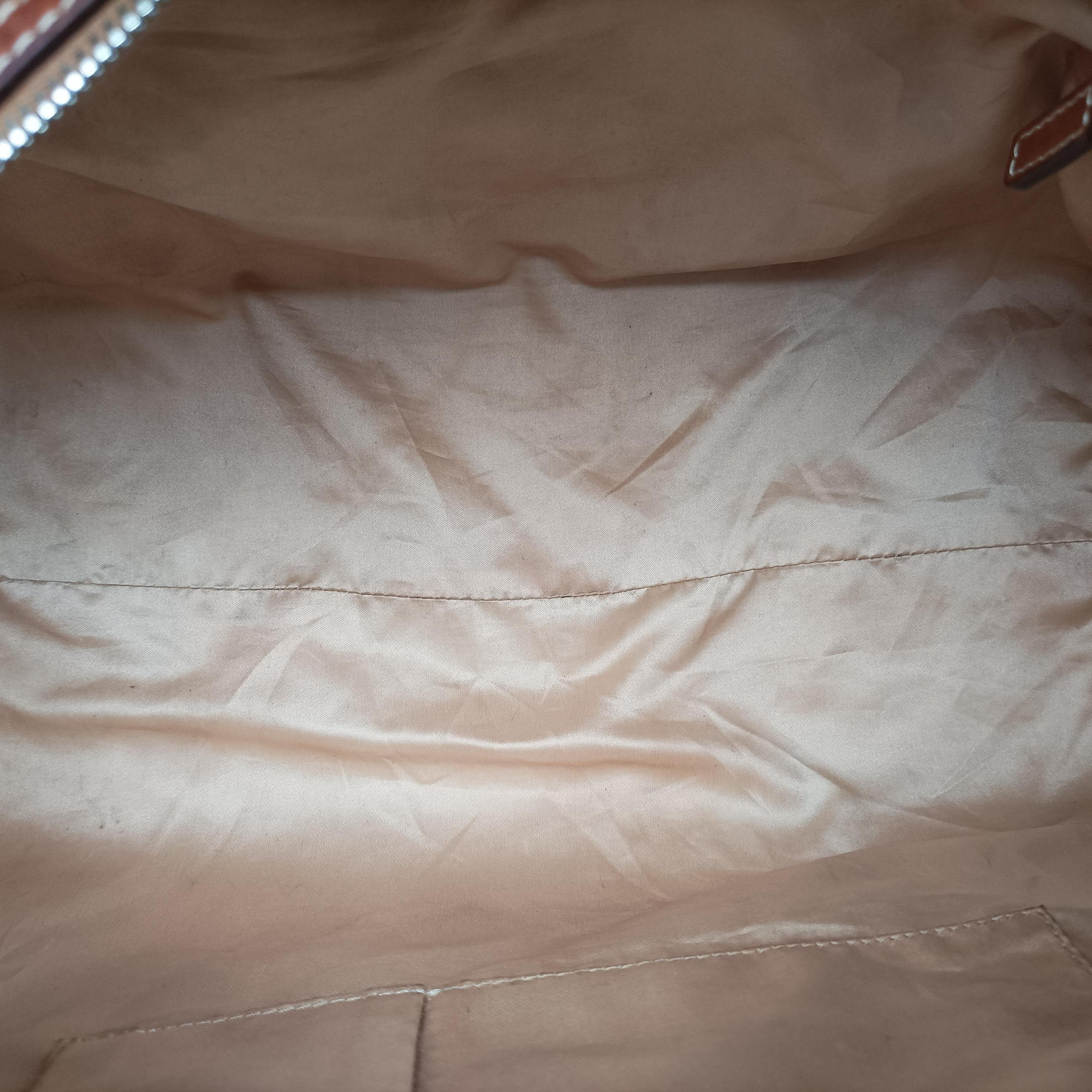 Pre-owned Christian Dior Trotter Romantique  Bow Brown×Multicolour PVC coated canvas×Leather  handbag | stylenewstar