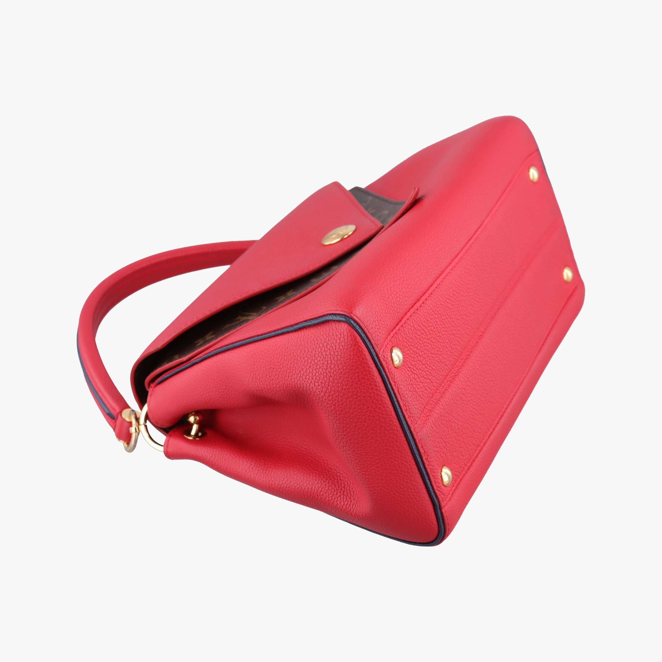 Pre-owned Louis Vuitton DOUBLE V ruby Monogram Canvas ácalf leather M54624 shoulderbag | stylenewstar