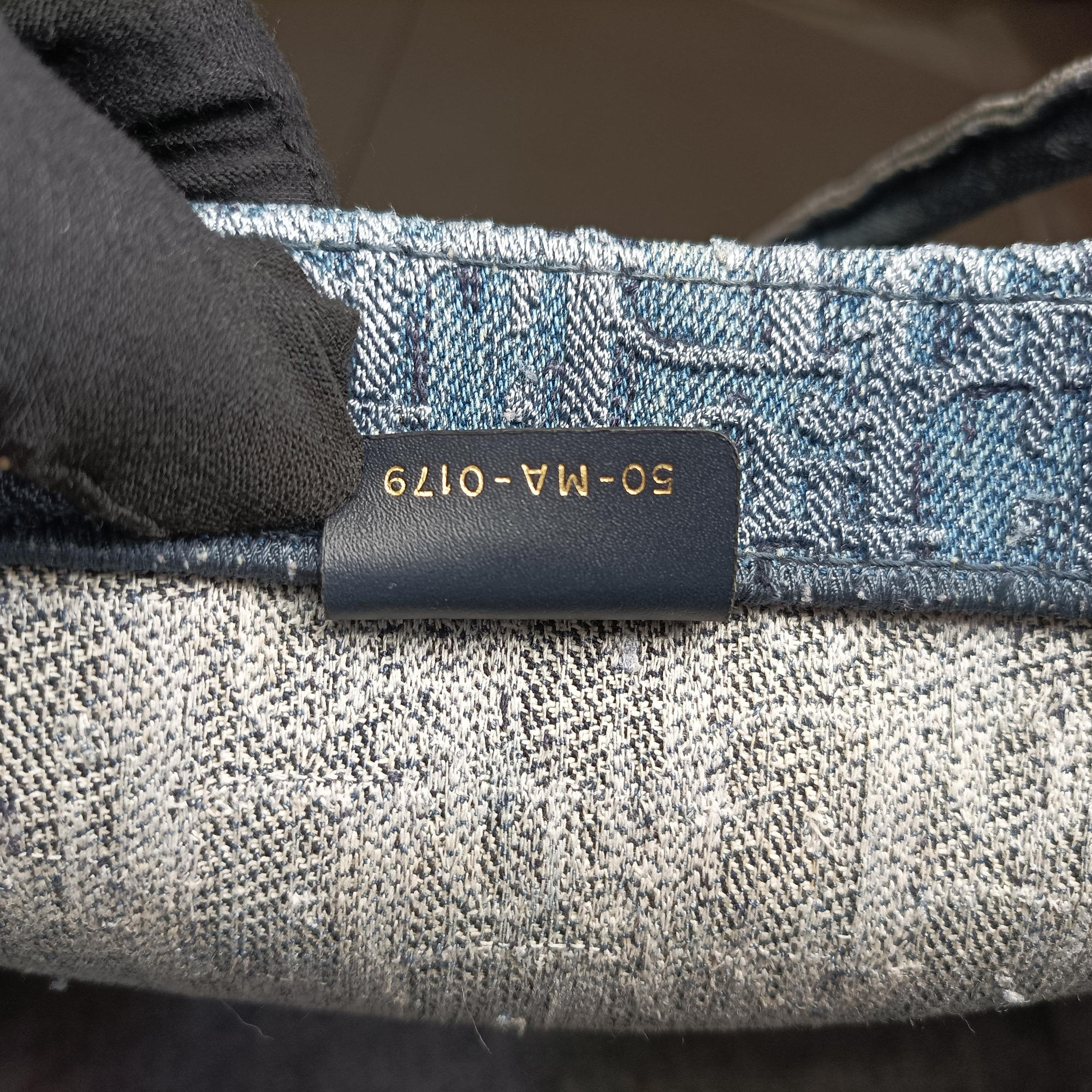 Secondhand Christian Dior BOOK TOTE Navy Denim  handbag | stylenewstar