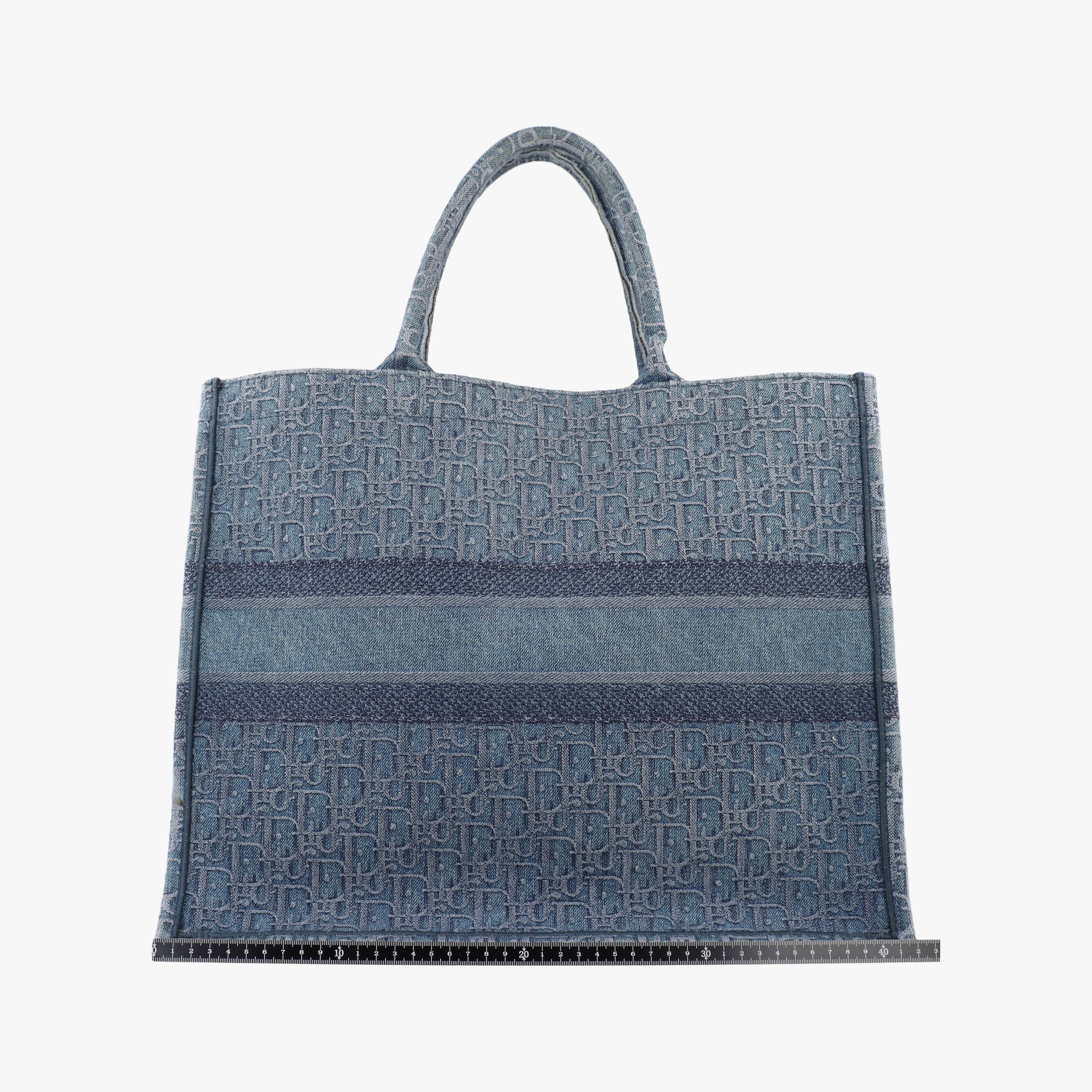 Secondhand Christian Dior BOOK TOTE Navy Denim  handbag | stylenewstar