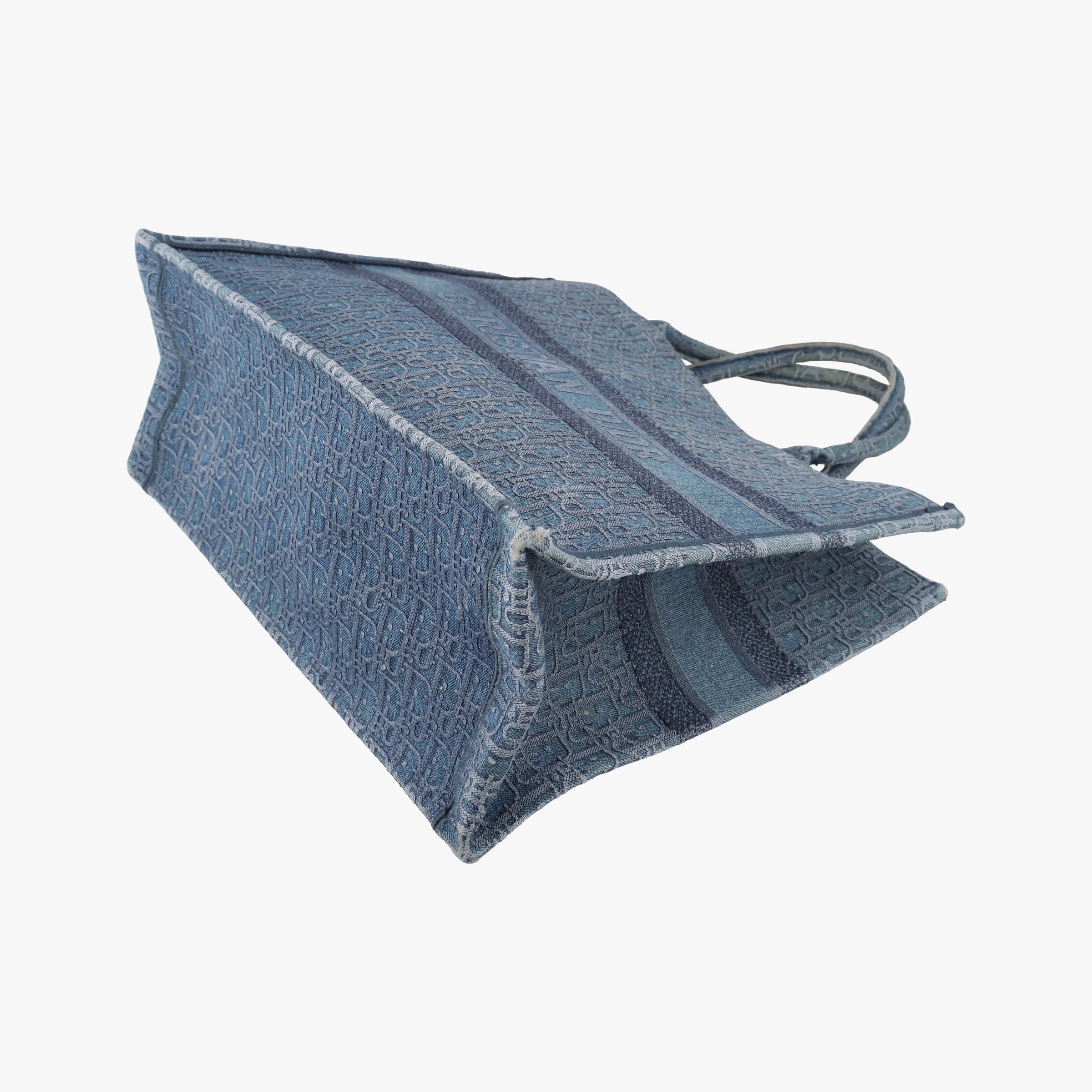 Secondhand Christian Dior BOOK TOTE Navy Denim  handbag | stylenewstar