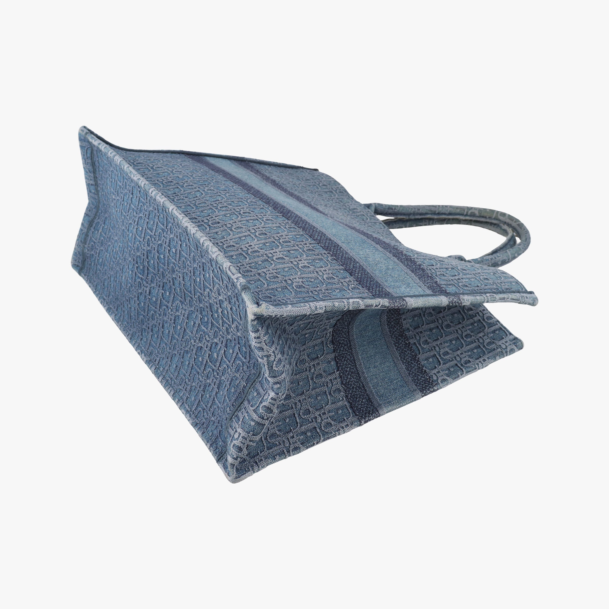 Secondhand Christian Dior BOOK TOTE Navy Denim  handbag | stylenewstar