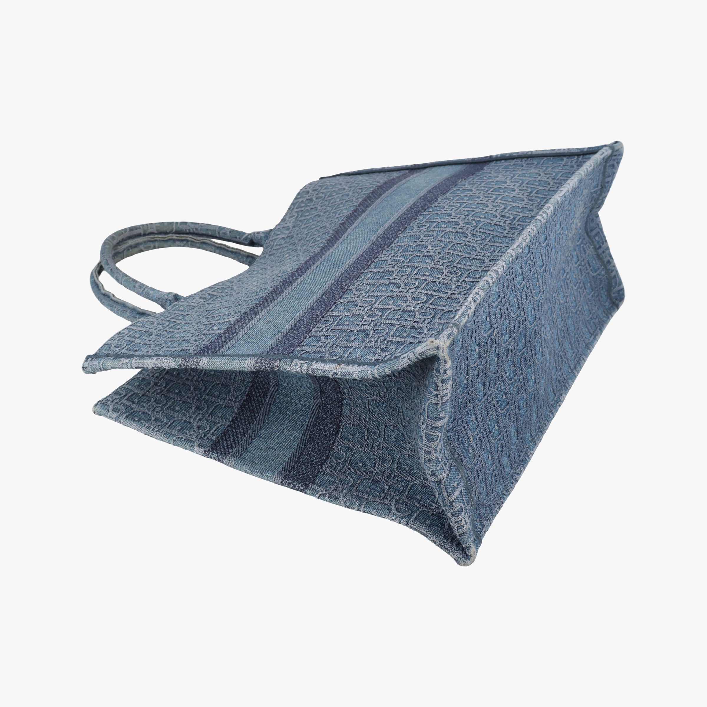 Secondhand Christian Dior BOOK TOTE Navy Denim  handbag | stylenewstar