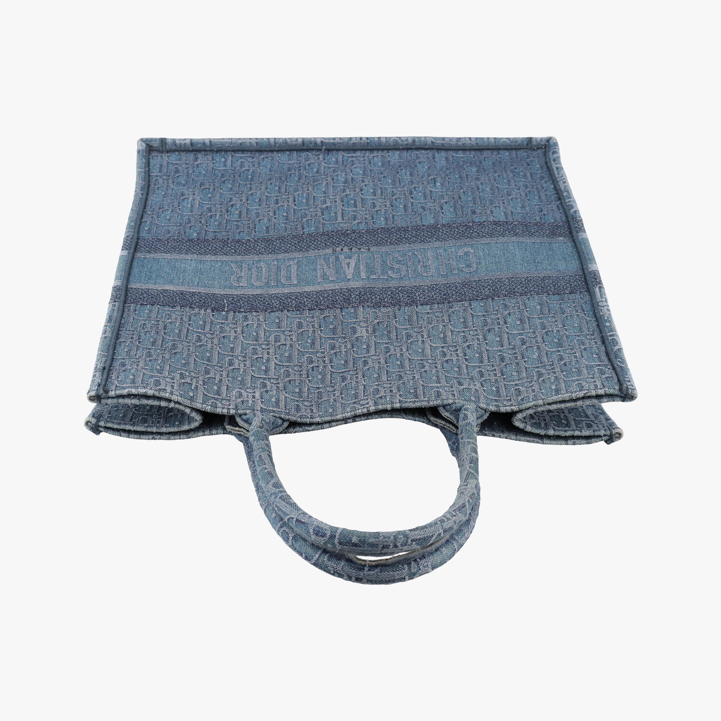 Secondhand Christian Dior BOOK TOTE Navy Denim  handbag | stylenewstar