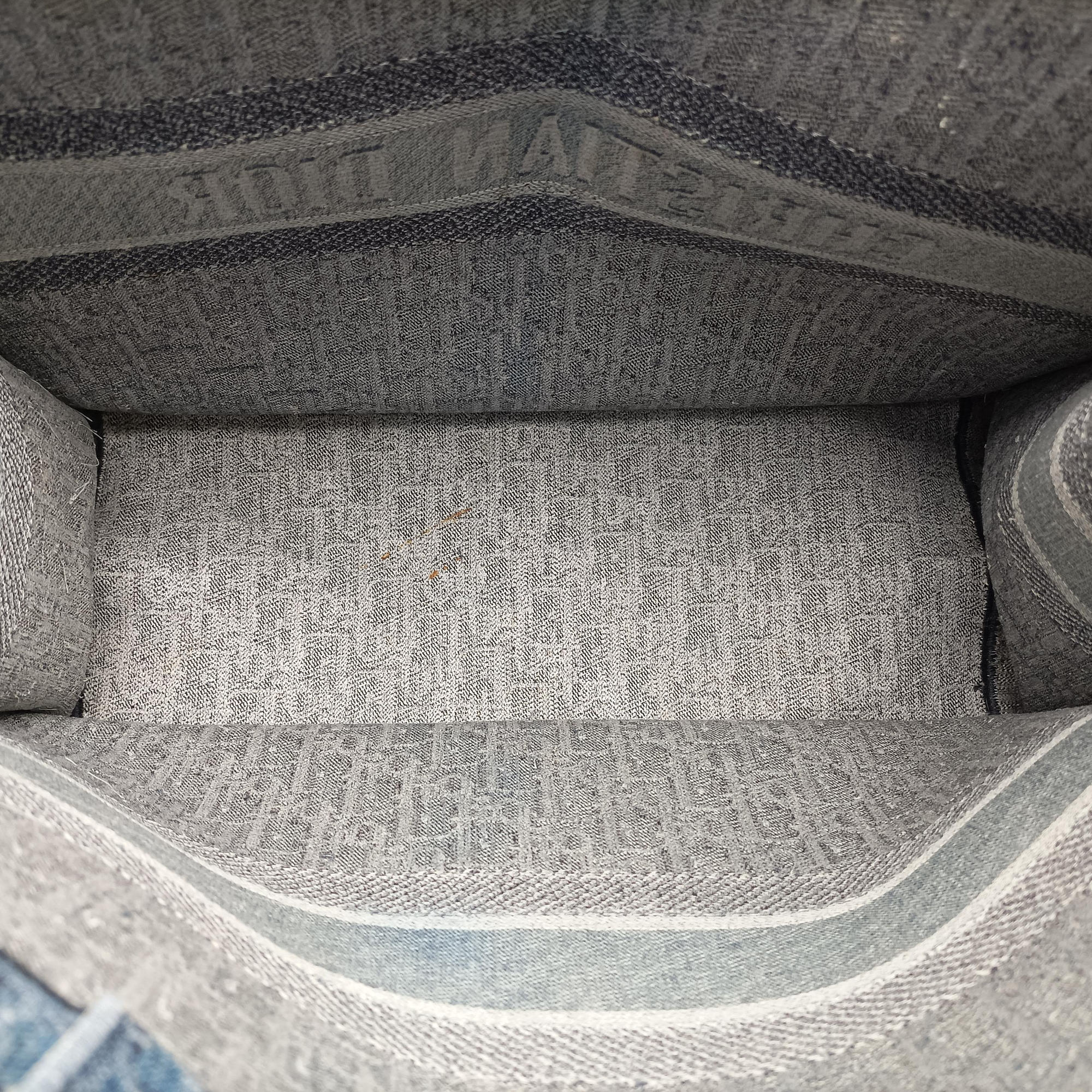 Secondhand Christian Dior BOOK TOTE Navy Denim  handbag | stylenewstar