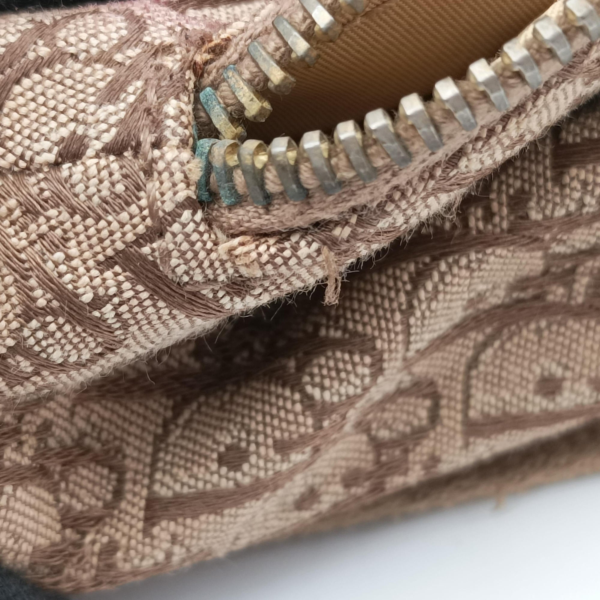 Secondhand Christian Dior Street Chic Beige×Camel canvasxleather  shoulderbag | stylenewstar