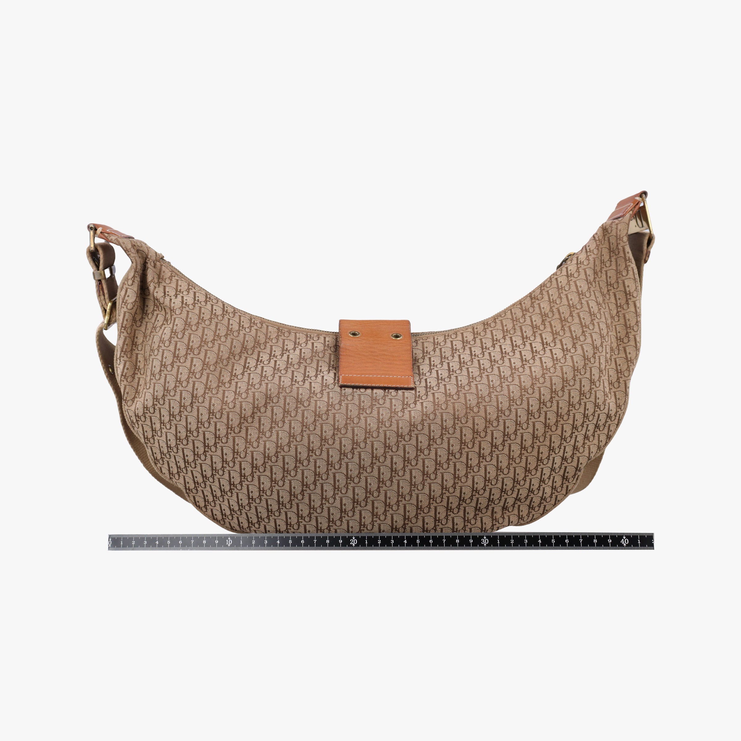 Secondhand Christian Dior Street Chic Beige×Camel canvasxleather  shoulderbag | stylenewstar